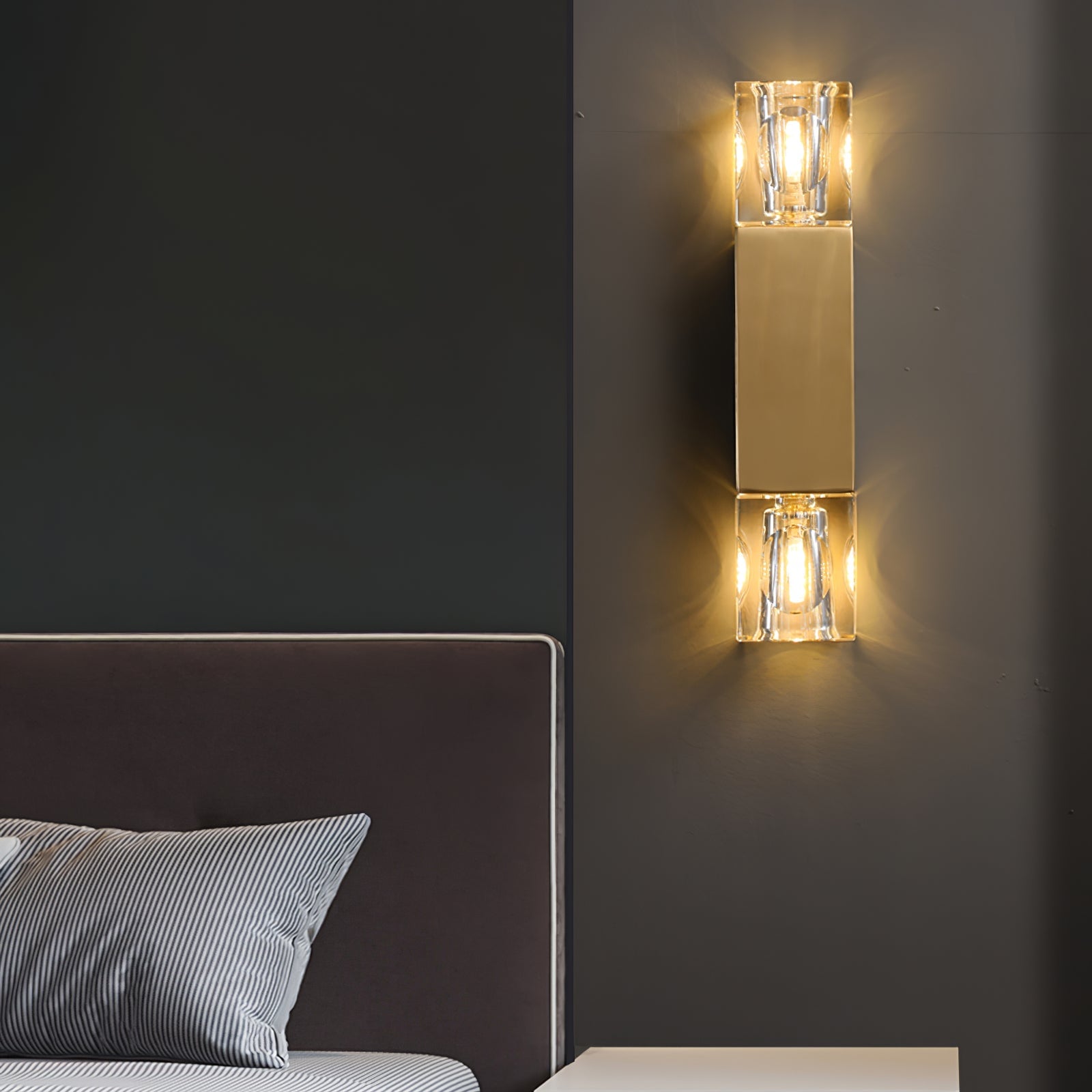 Rectangle Crystal Wall Lamp - Lumpaz