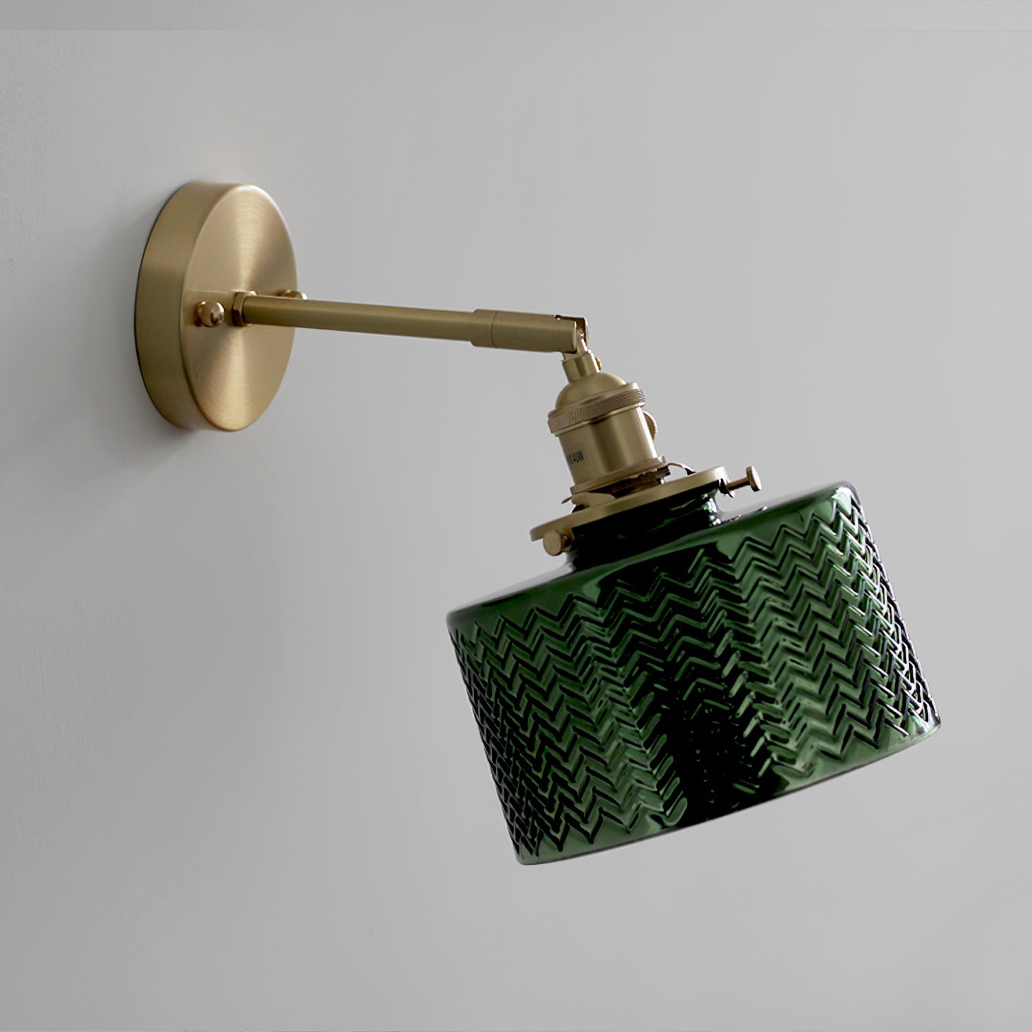 Green Glass Wall Lamp - Lumpaz