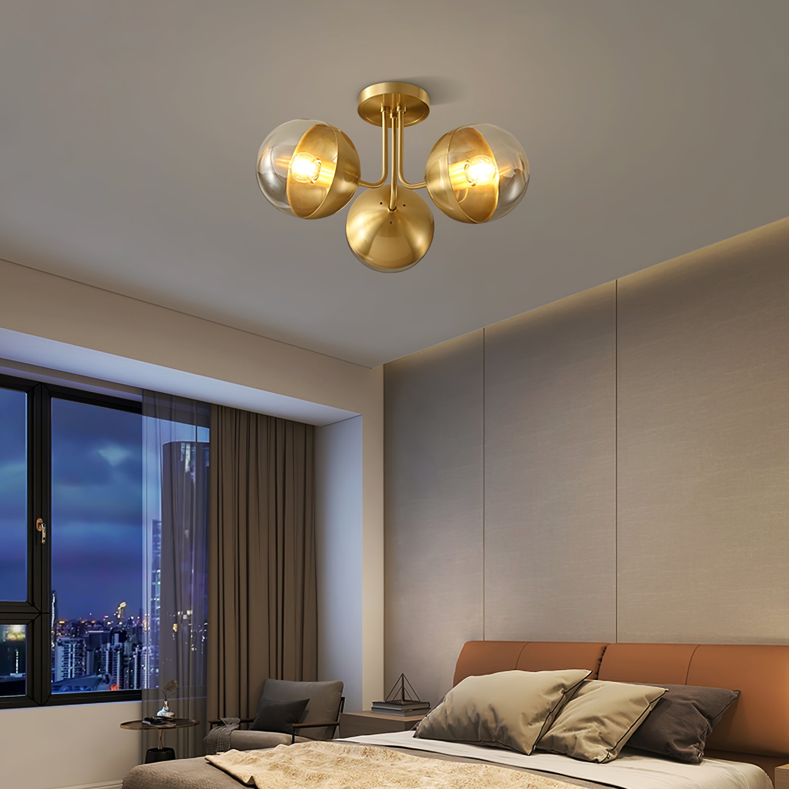 Brass Globulars Ceiling Lamp - Lumpaz
