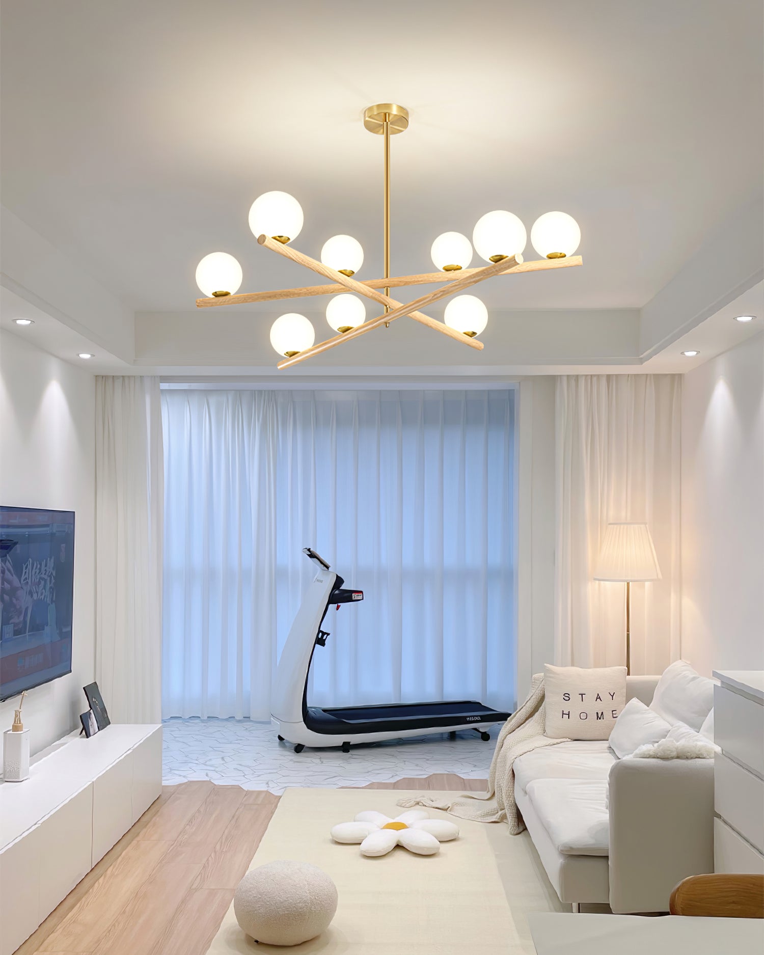 Line Ball Chandelier - Lumpaz