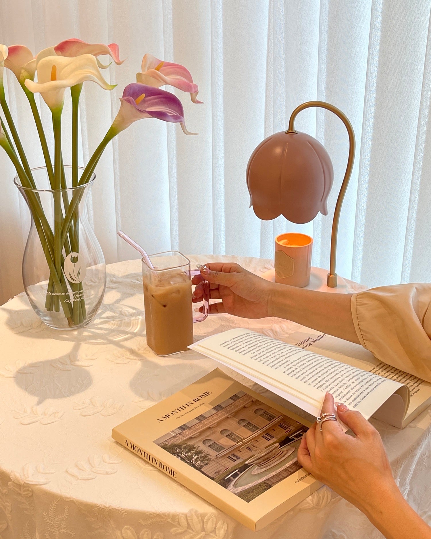 Flower Candle Warmer Lamp - Lumpaz