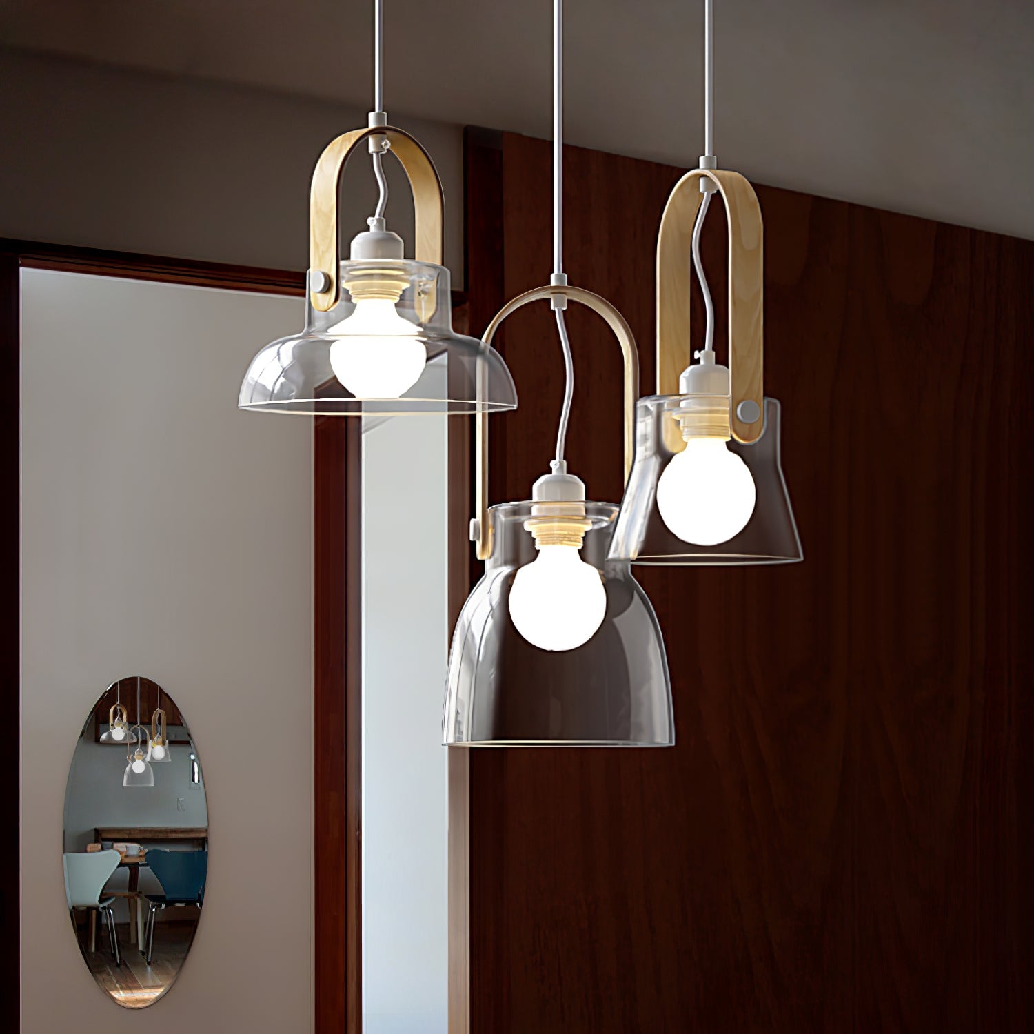 Skandi Glass Pendant Lamp - Lumpaz