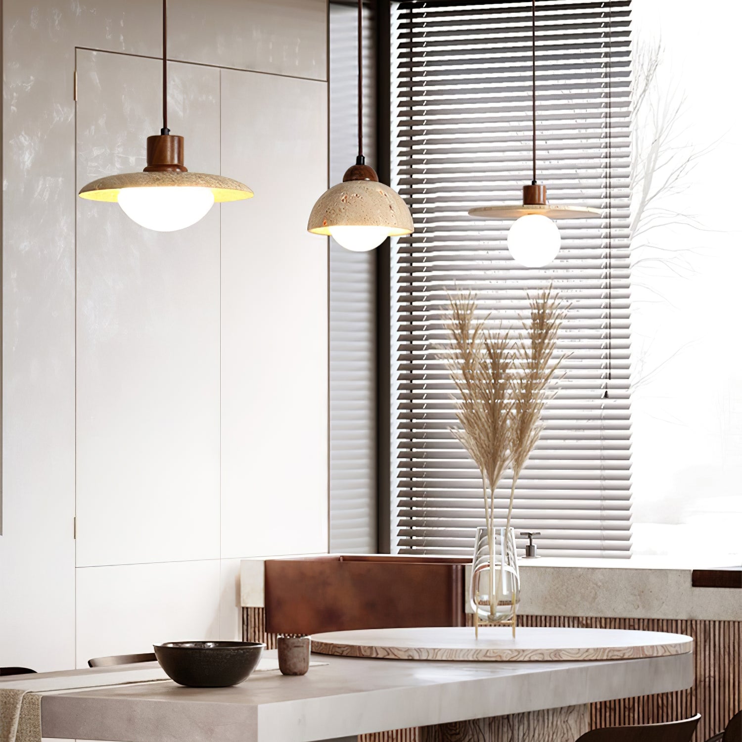 Travertine Pendant Lamp - Lumpaz