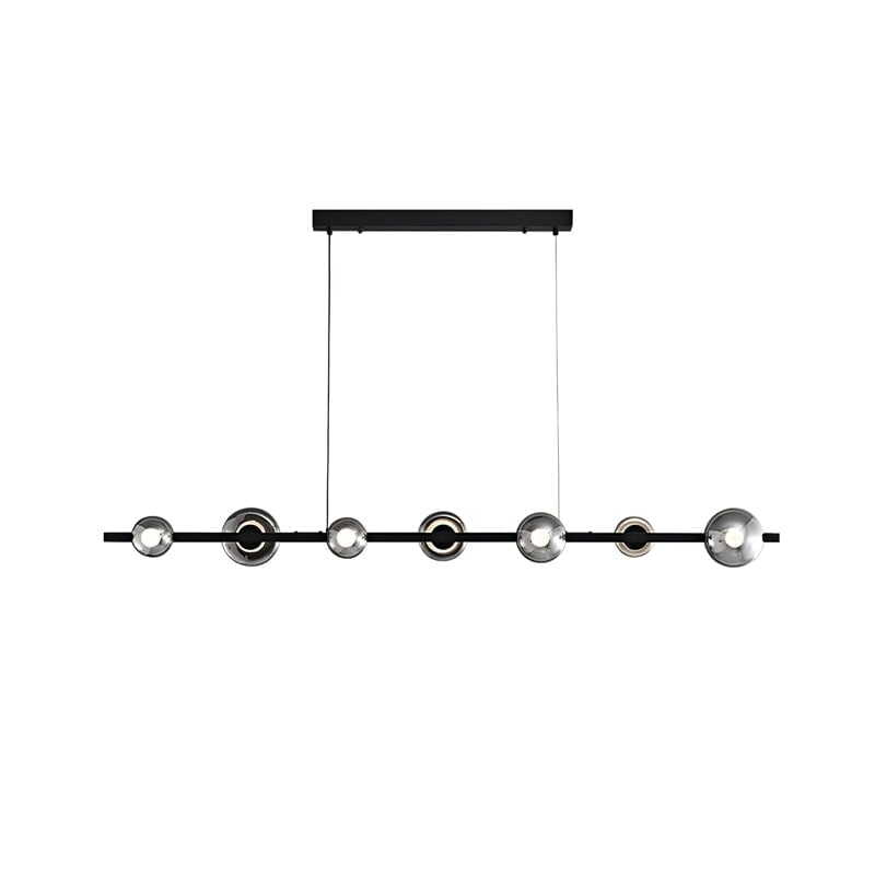 Brass Bar Glass Chandelier - Lumpaz