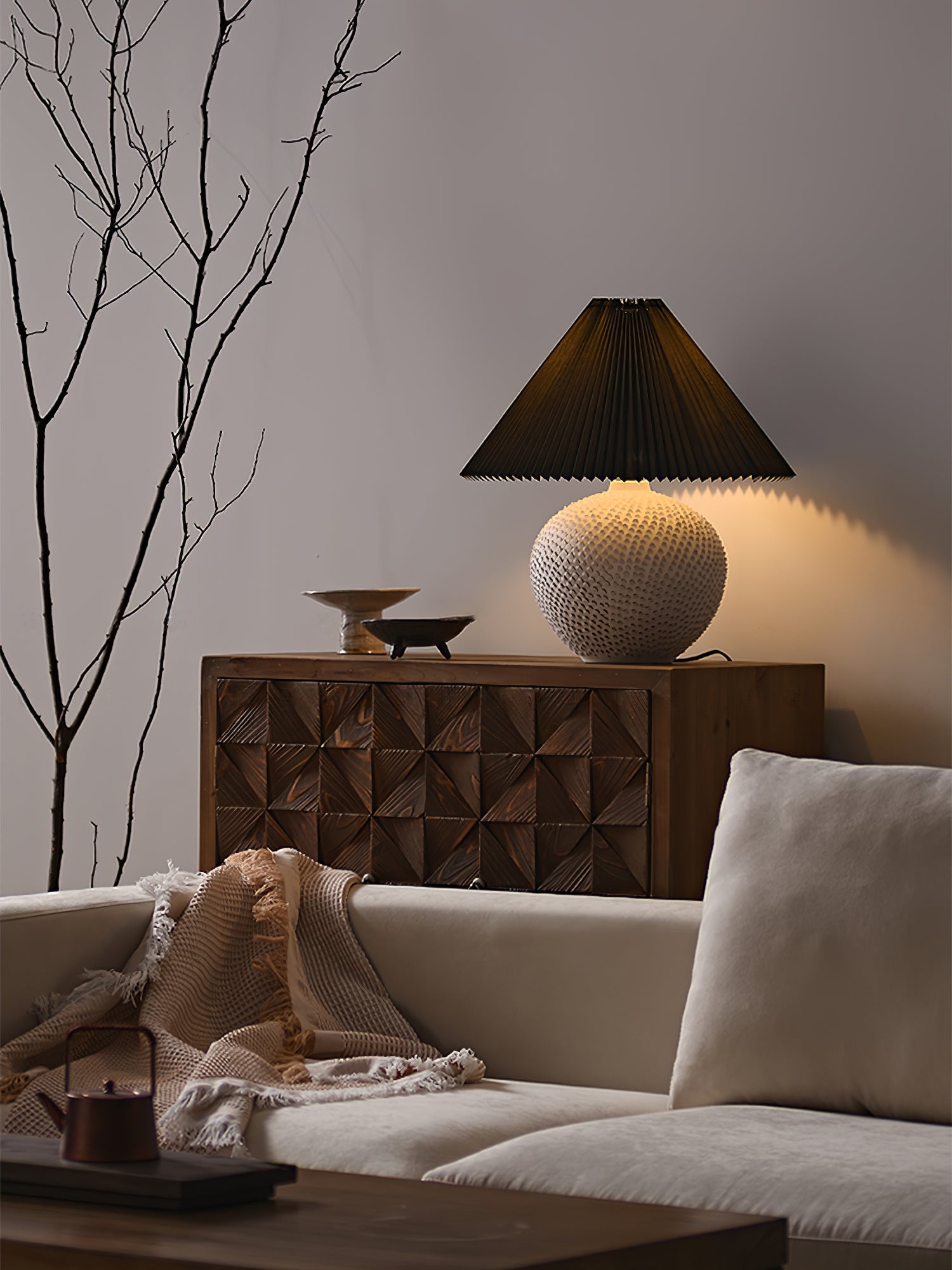 Textured Ceramic Table Light - Lumpaz