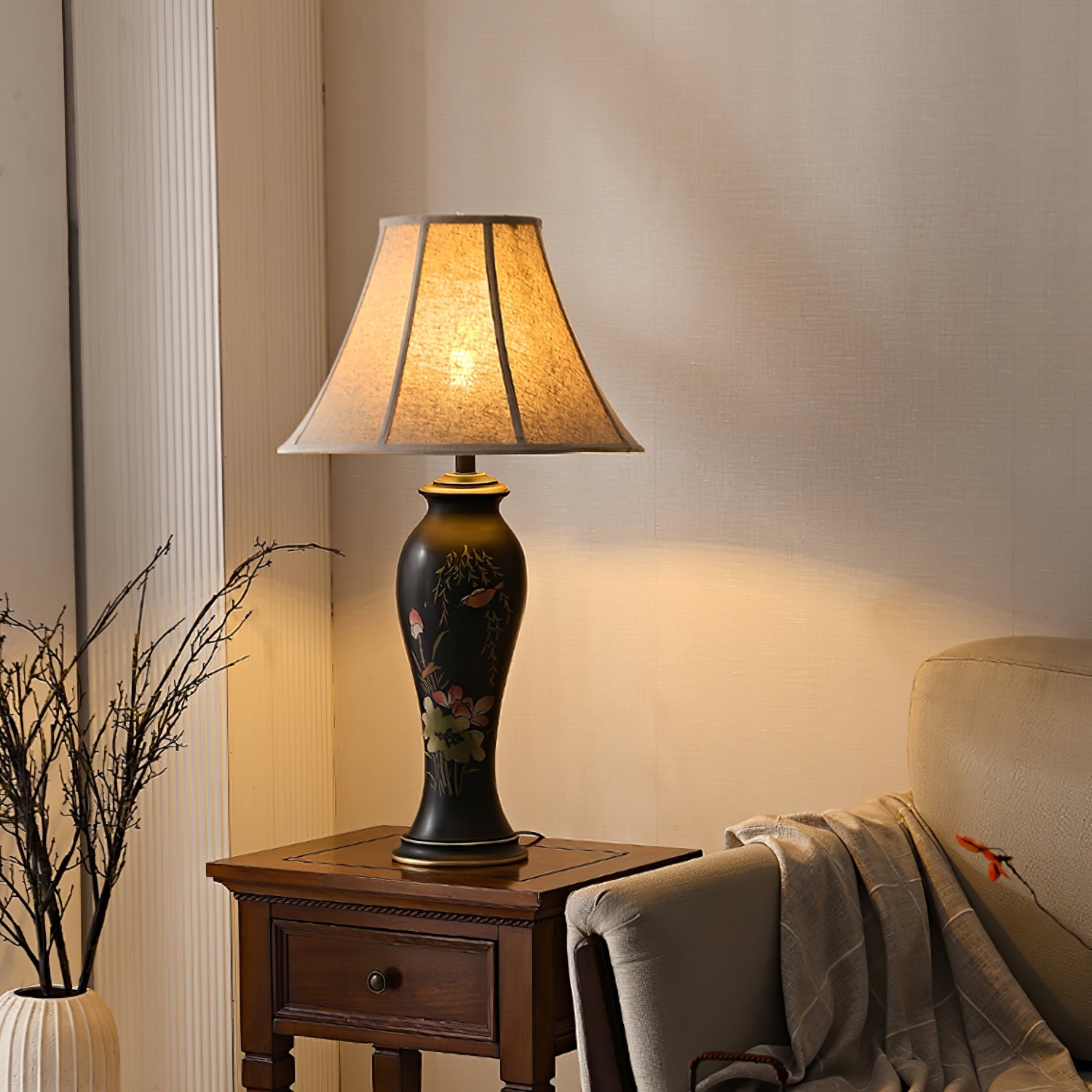 Lotus Ceramic Table Lamp - Lumpaz