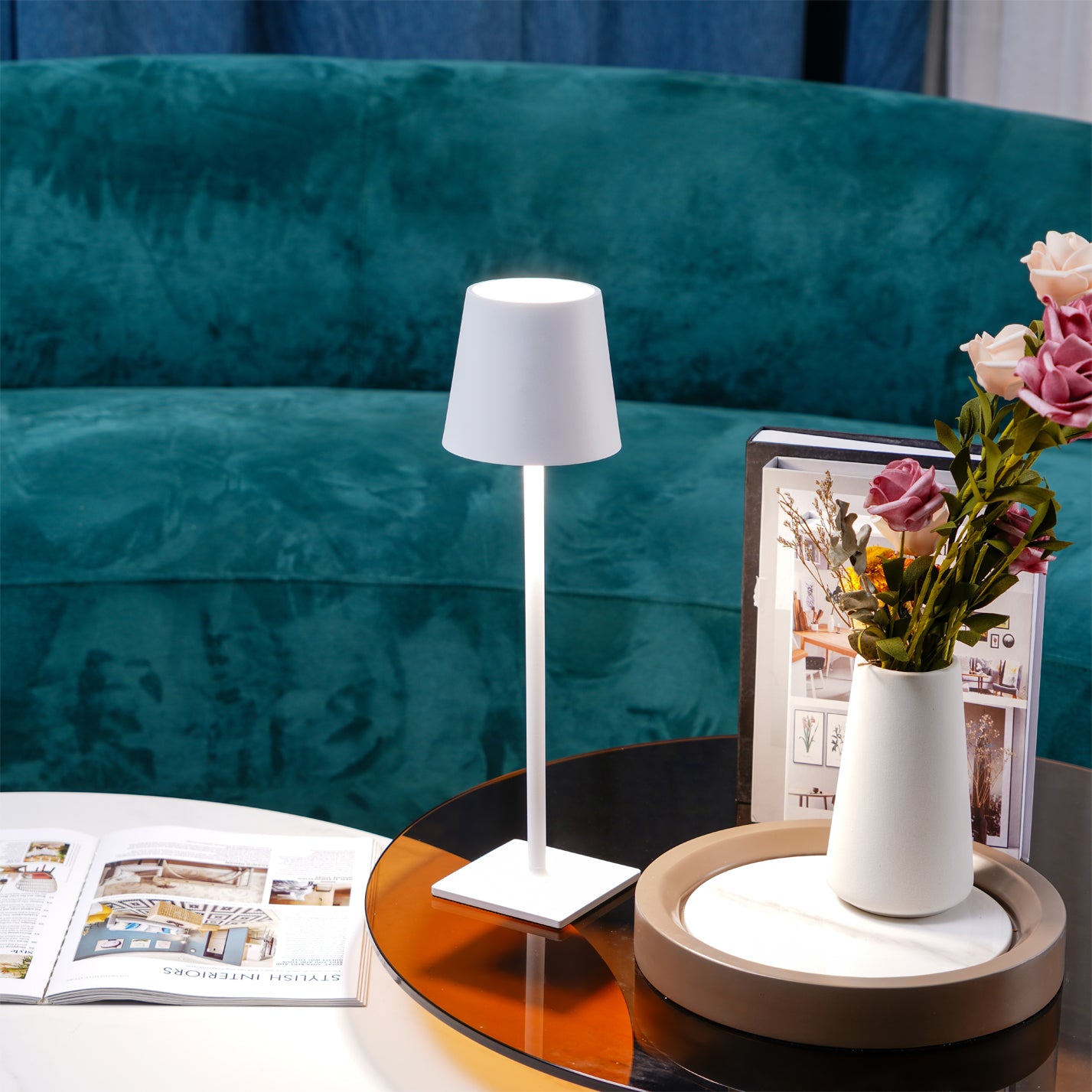 Poldina Built-in Battery Table Lamp - Lumpaz