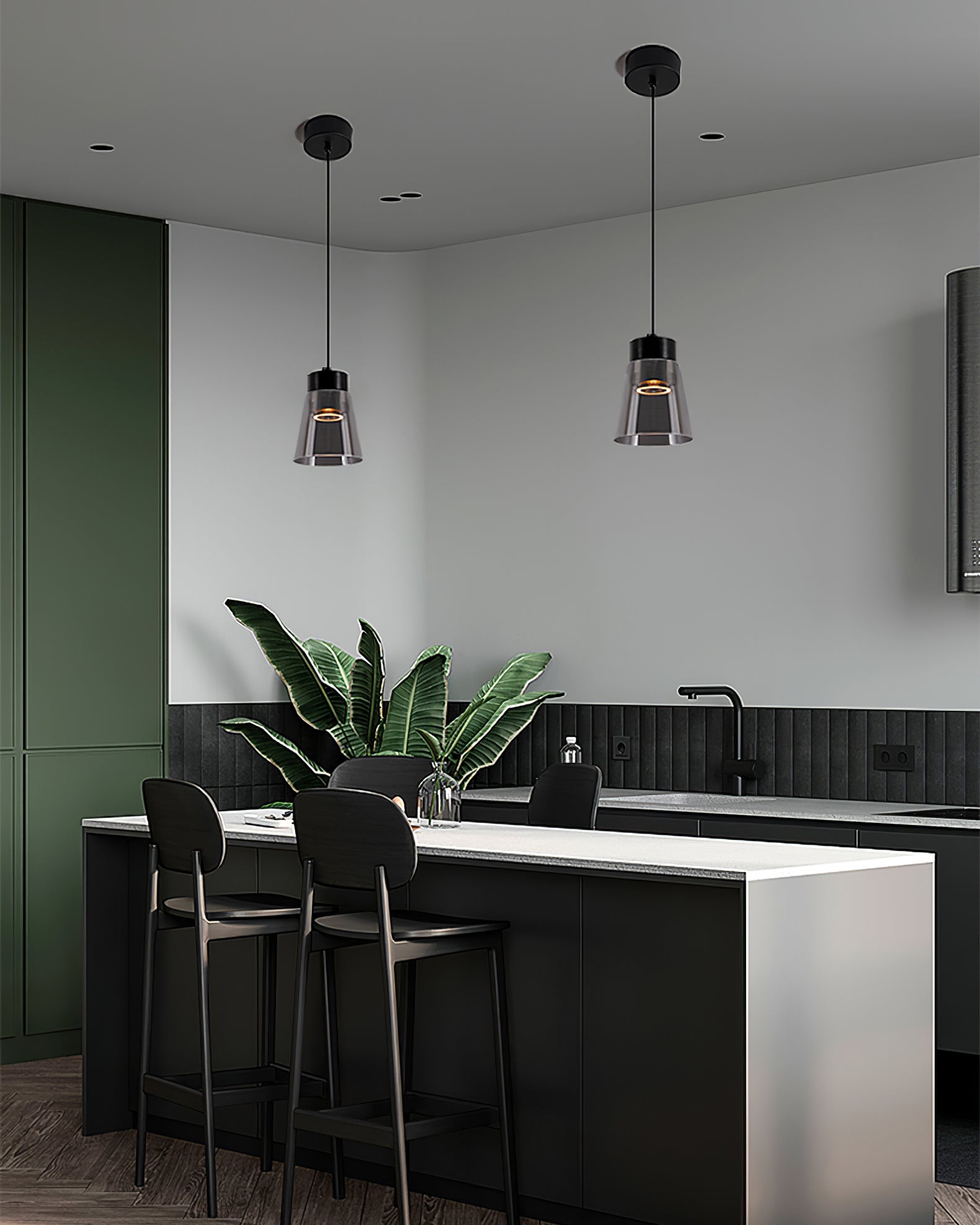 Smoke Cone Pendant Lamp - Lumpaz