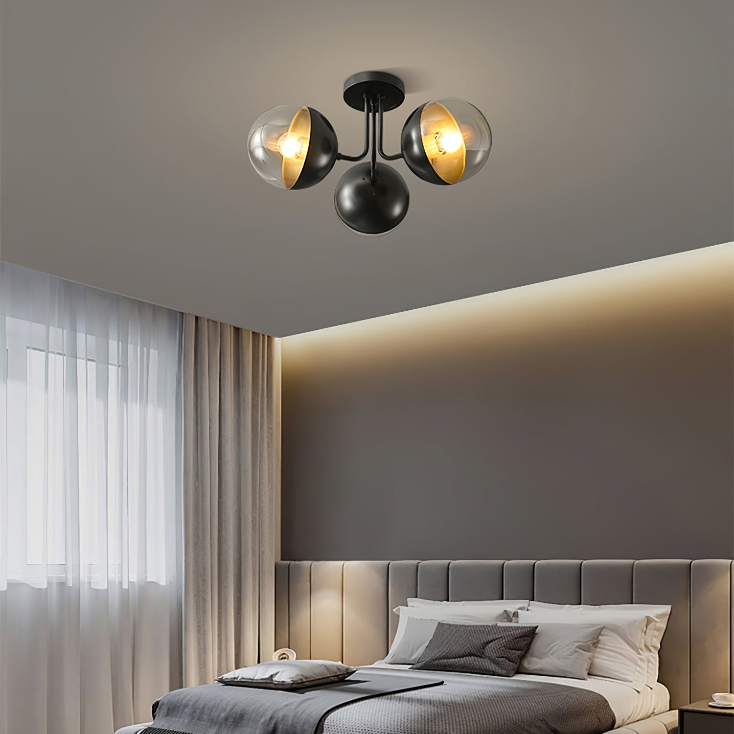 Brass Globulars Ceiling Lamp - Lumpaz