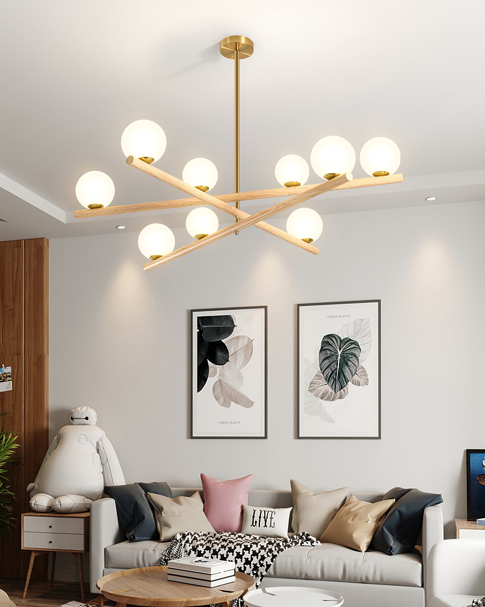 Line Ball Chandelier - Lumpaz