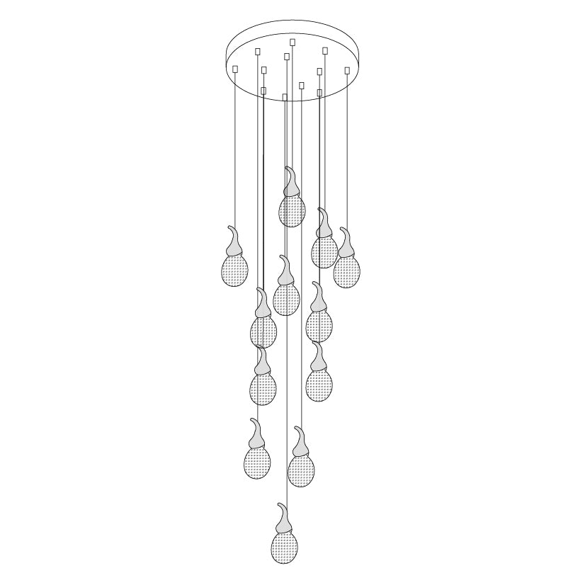 Leo Bubble Chandelier - Lumpaz