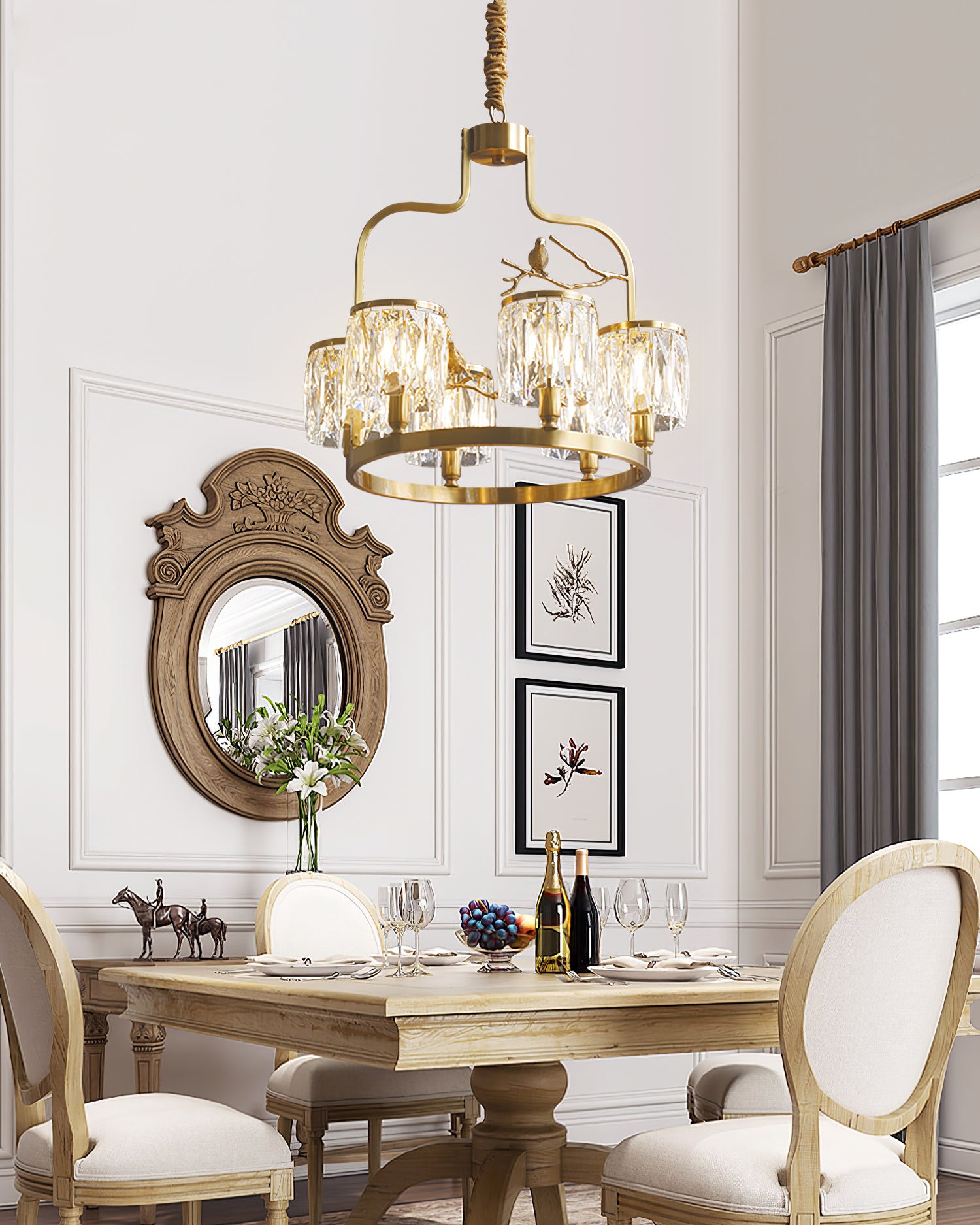 Crystal Bird Chandelier - Lumpaz