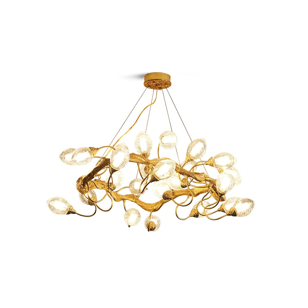Lotus Brass Chandeliers - Lumpaz