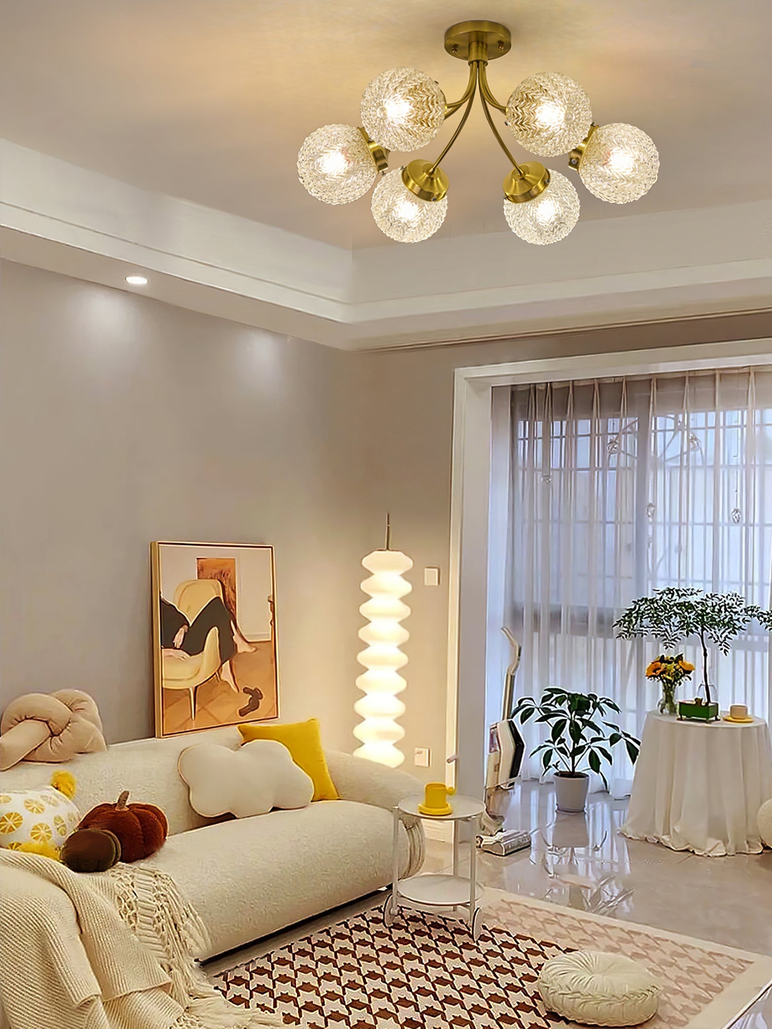 Retro Glass Ceiling Lamp - Lumpaz