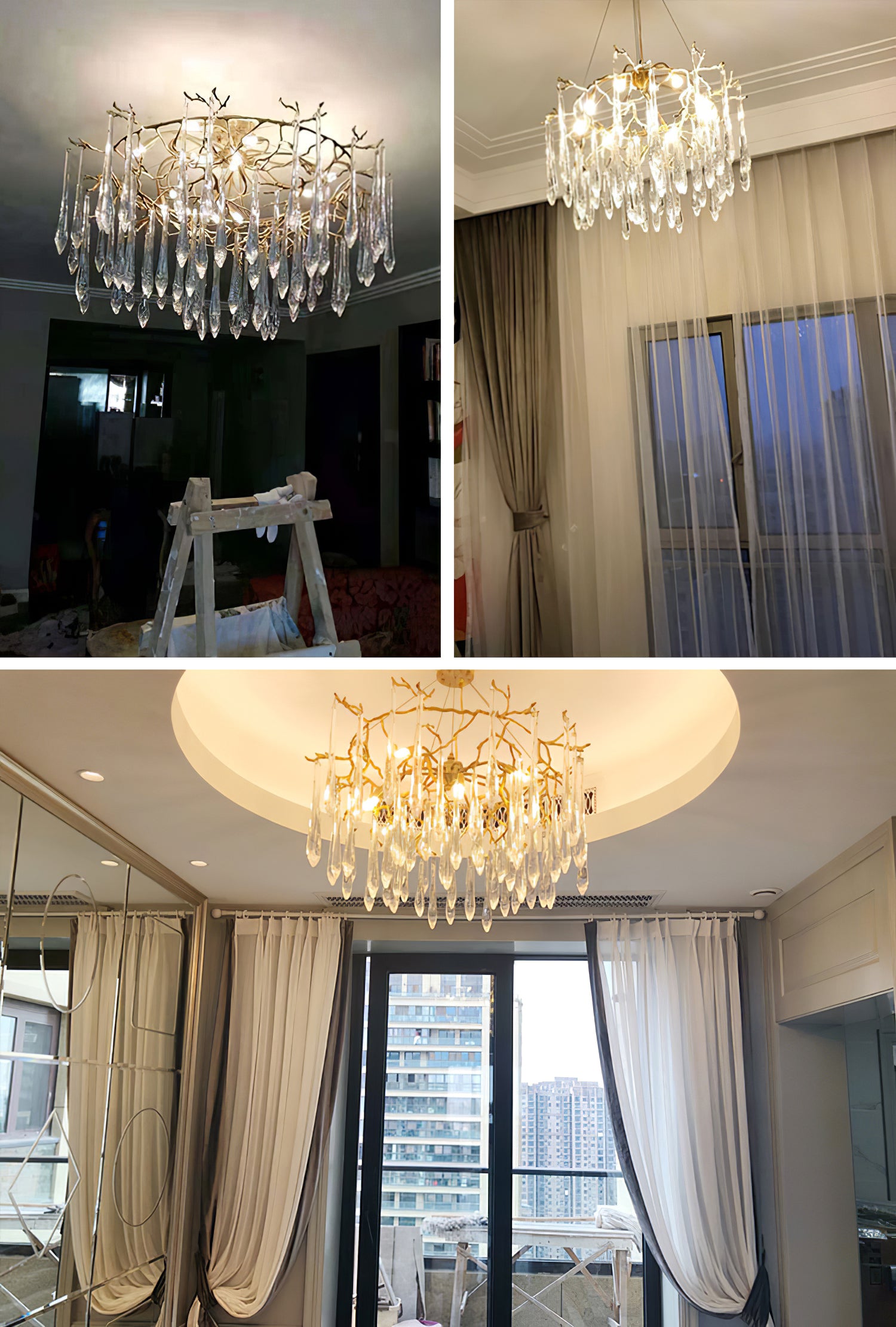 Branchs Brass Chandelier - Lumpaz