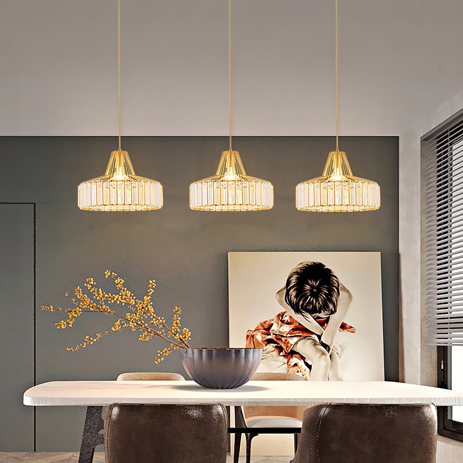 Bruckner Crystal Pendant Lamp - Lumpaz
