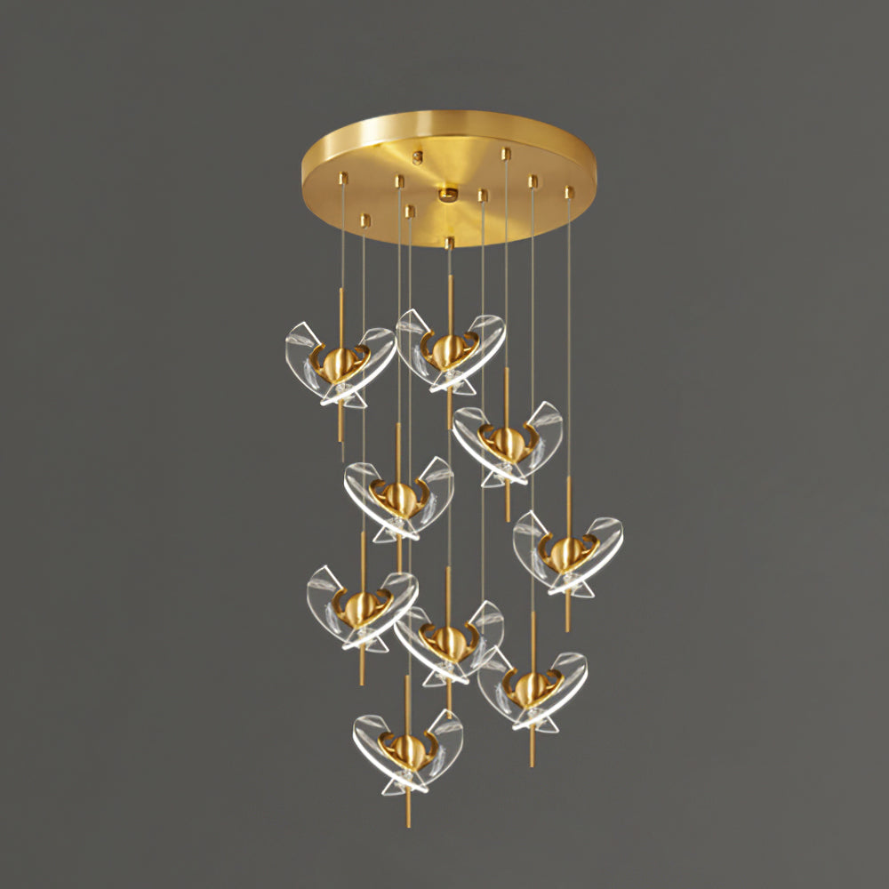 Brass Feather Pendant Lamp - Lumpaz