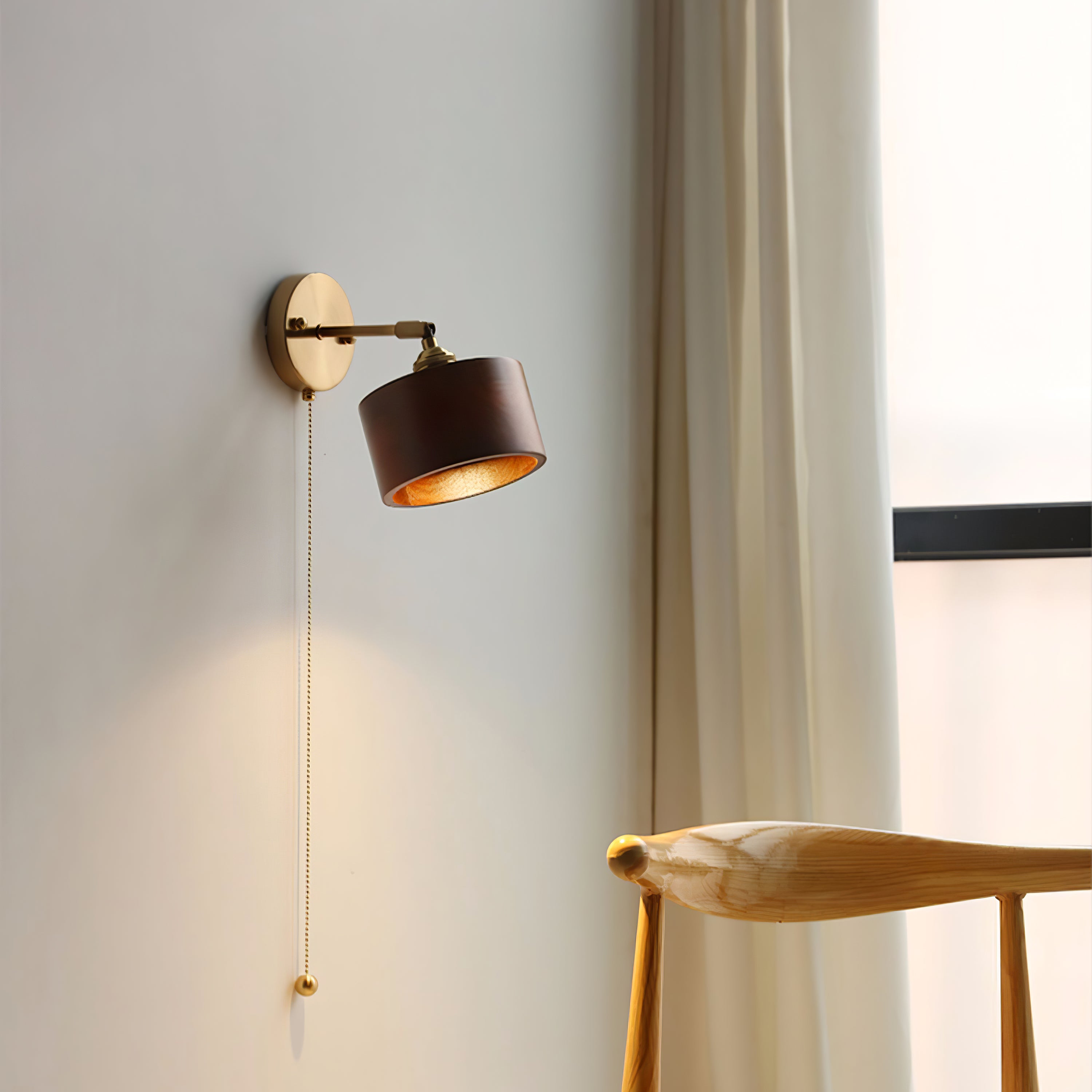 Rotatable Wooden Wall Lamp - Lumpaz