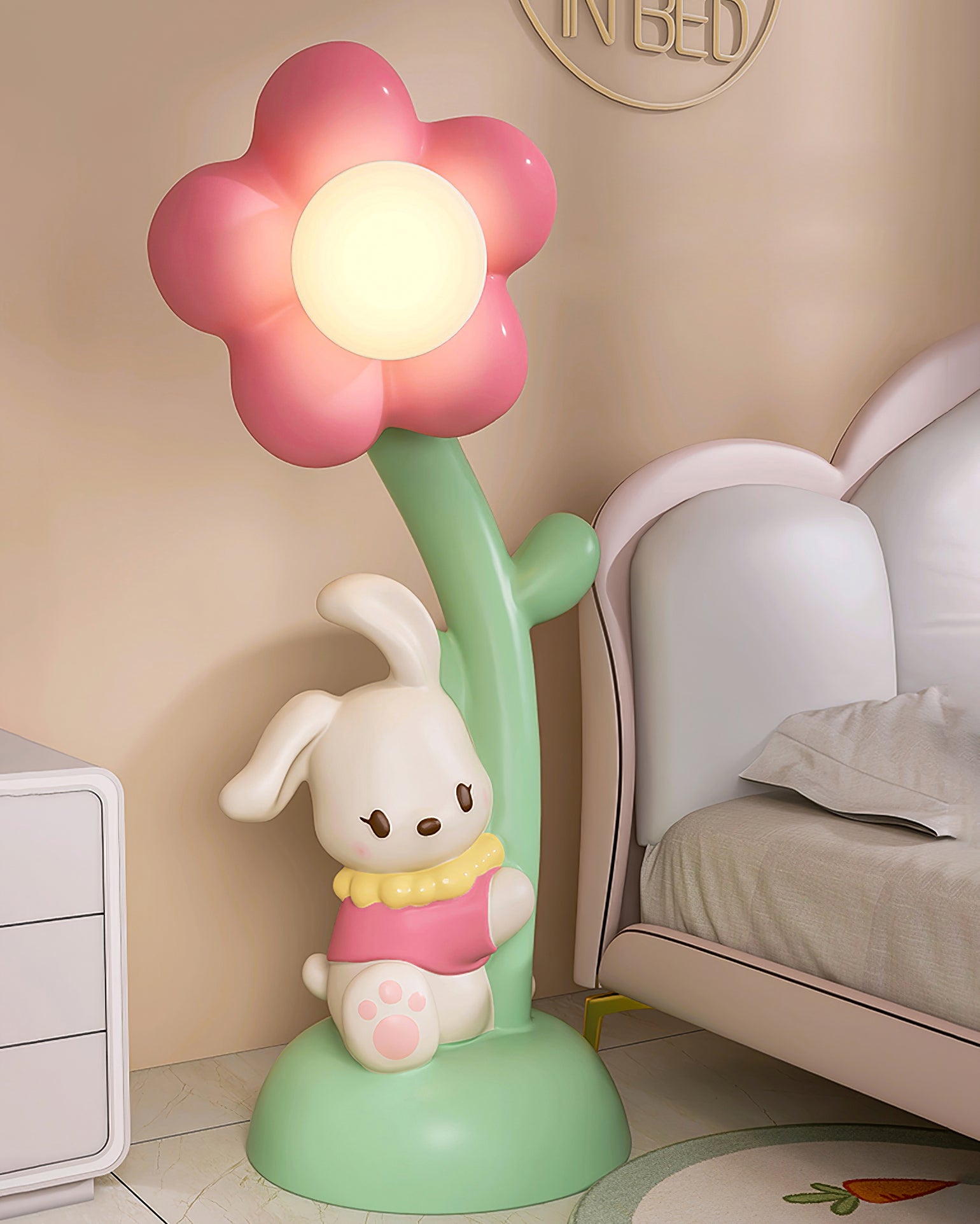 Bunny & Flower Floor Lamp - Lumpaz