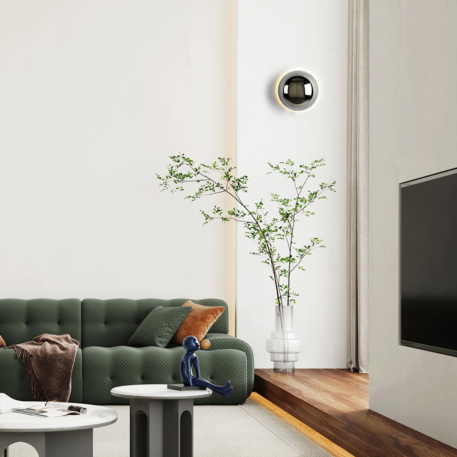 Round Metal Wall Lamp - Lumpaz