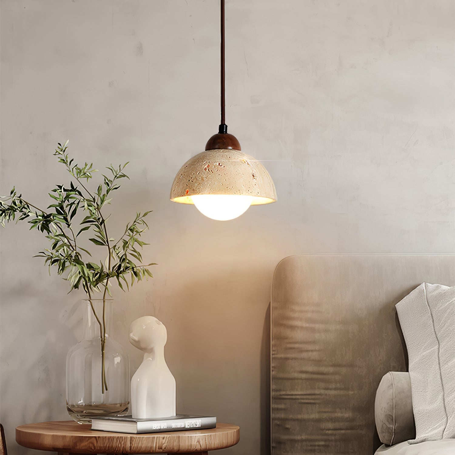 Travertine Pendant Lamp - Lumpaz