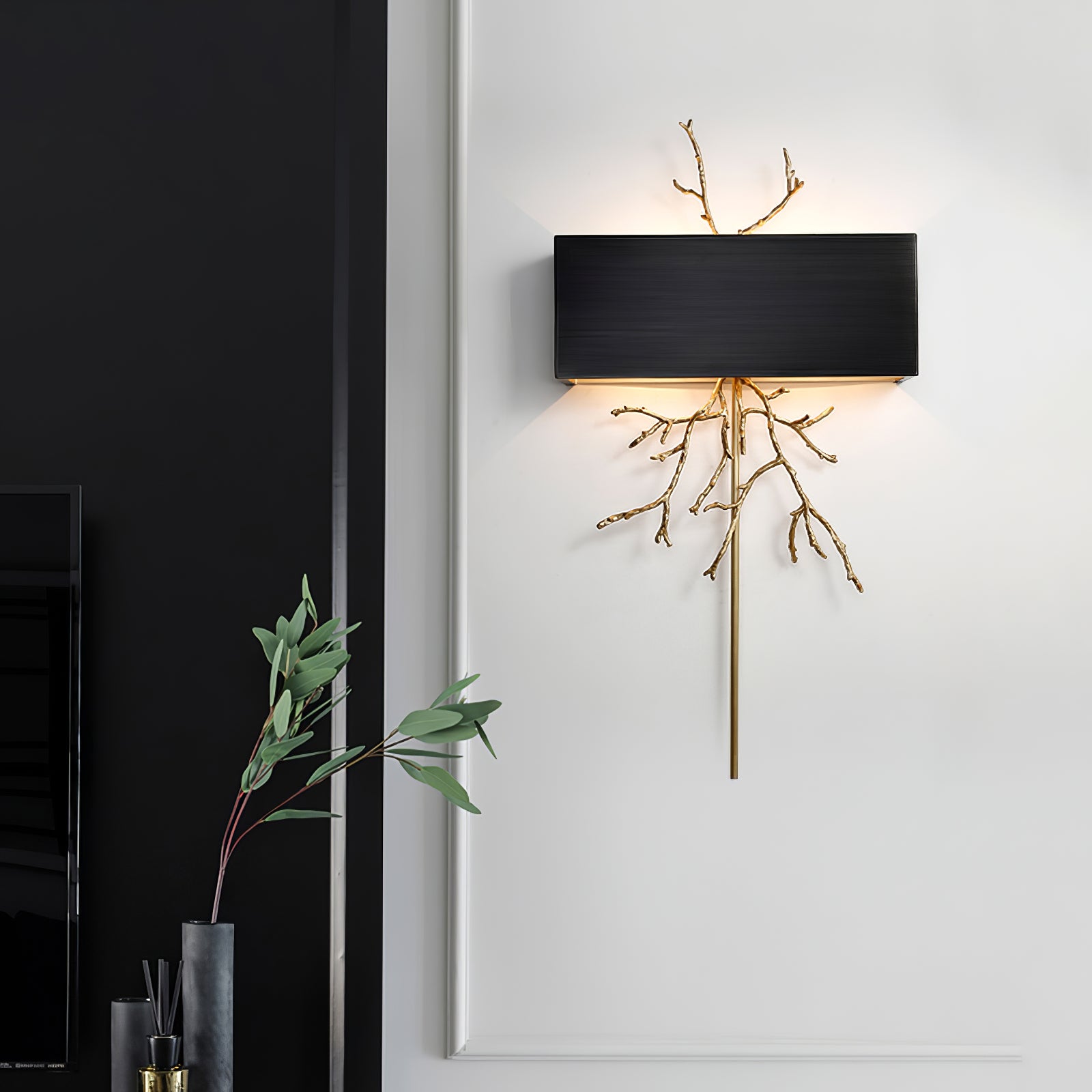 Brass Branch Wall Lamp - Lumpaz