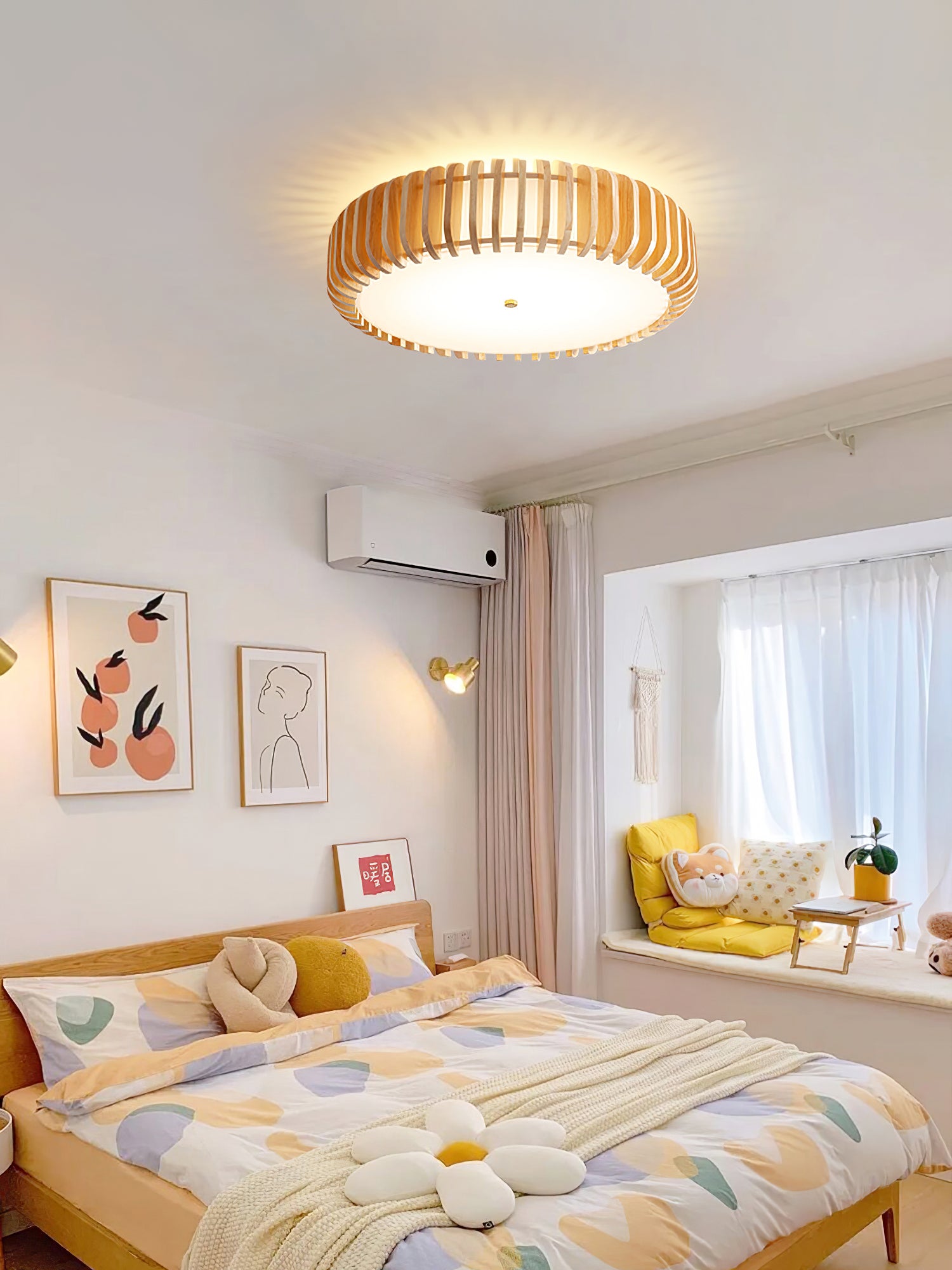 Wooden Drum Ceiling Lamp - Lumpaz