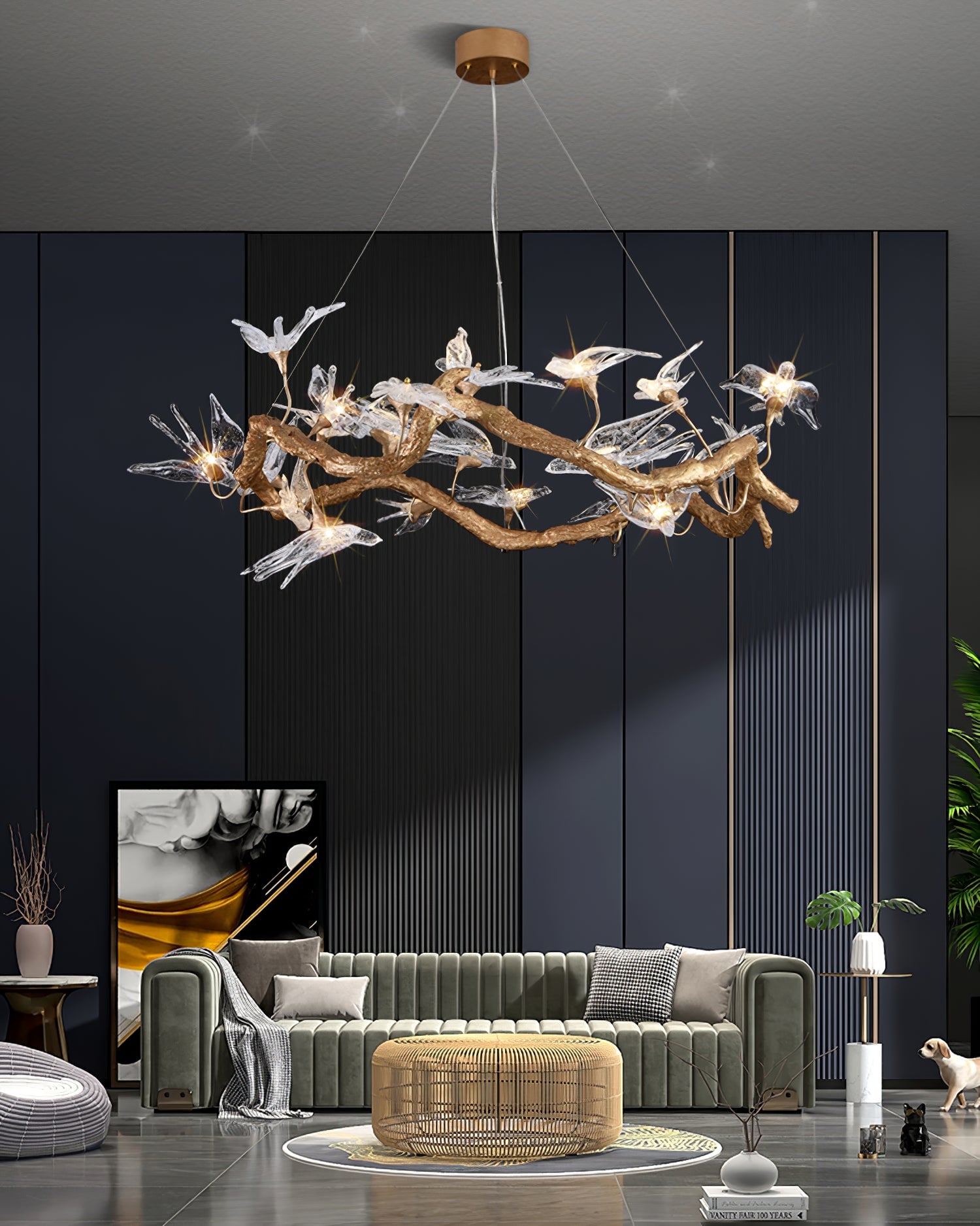 Swallow Chandelier - Lumpaz