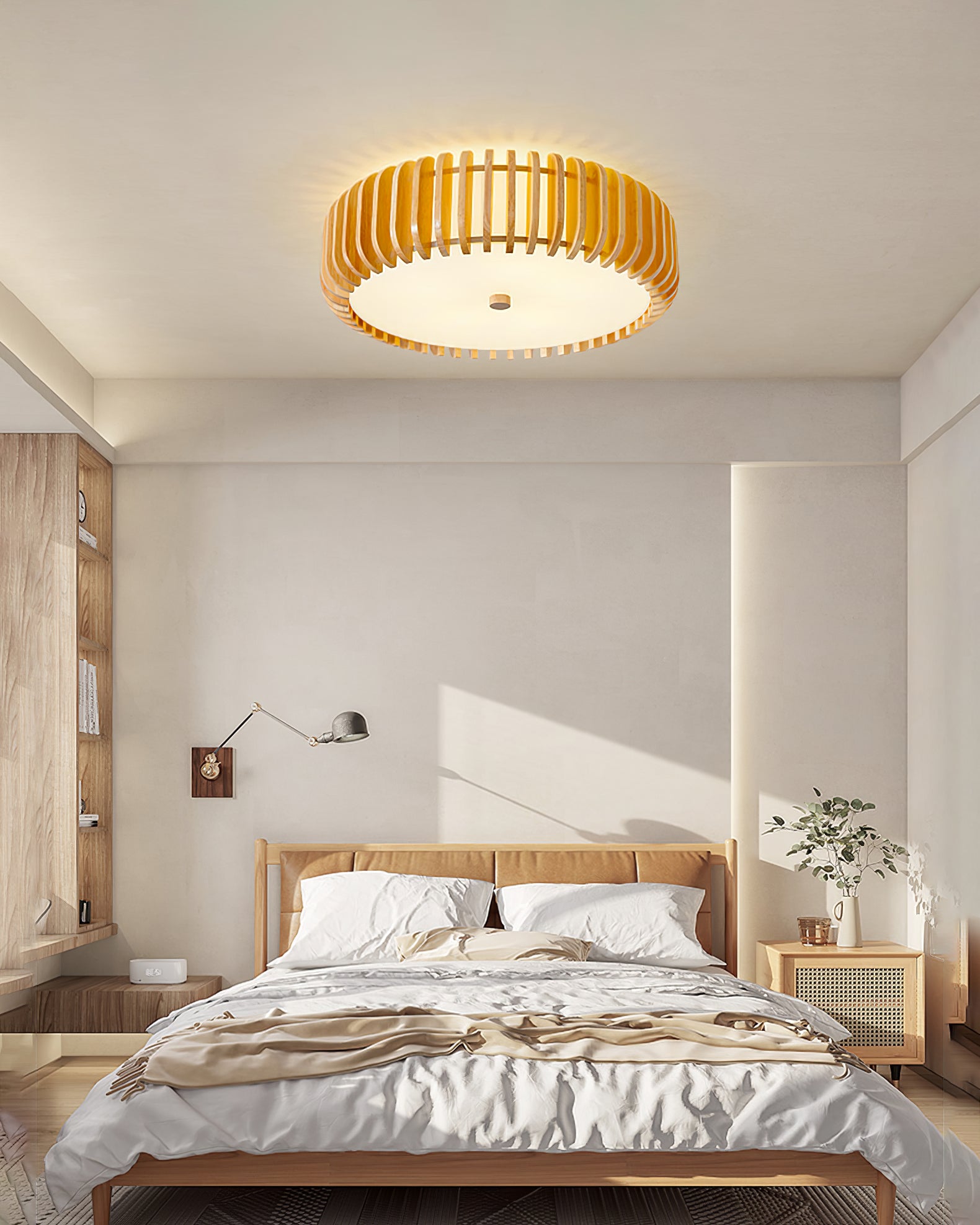 Wooden Drum Ceiling Lamp - Lumpaz