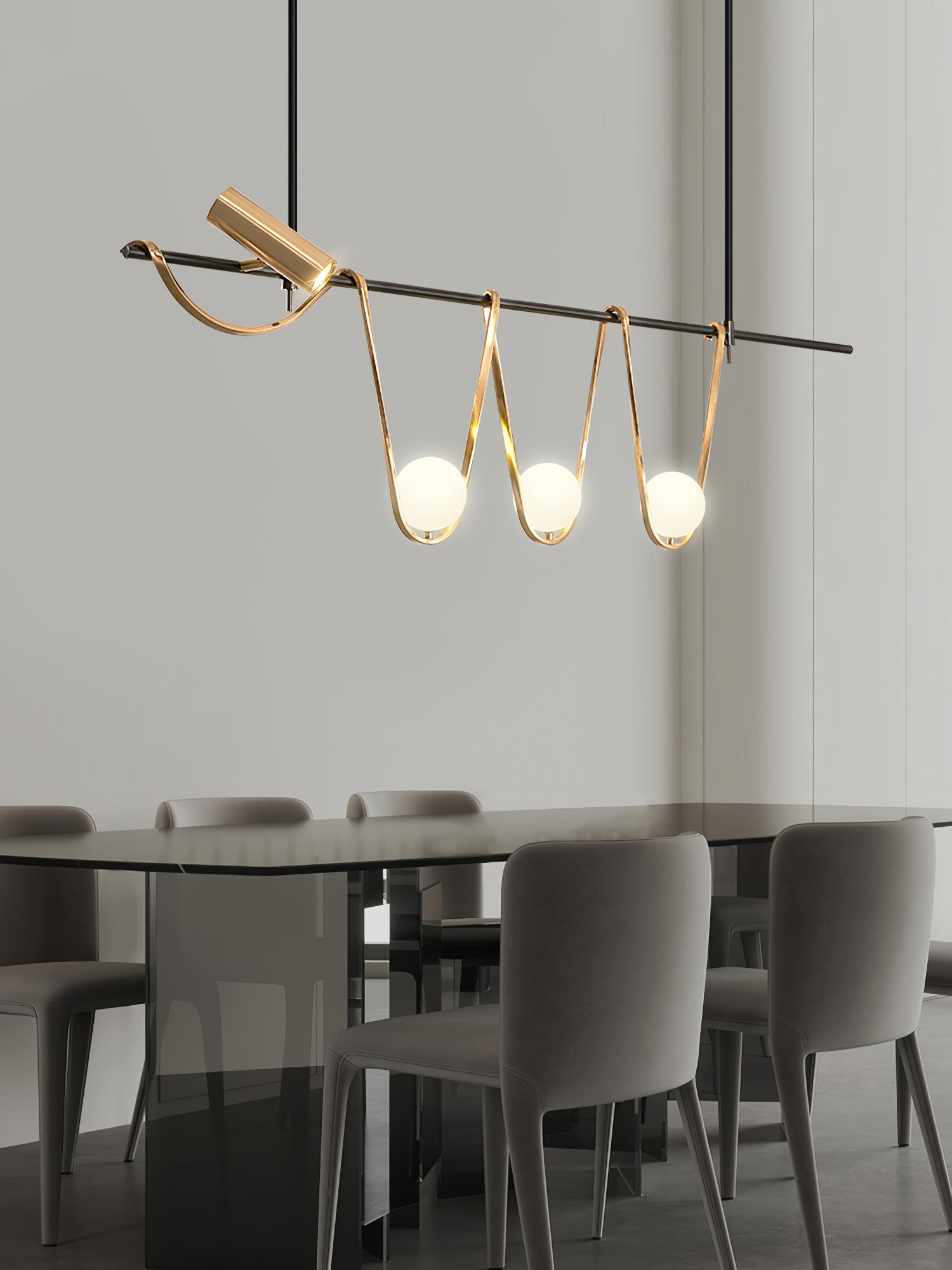 Linear Island Chandelier - Lumpaz
