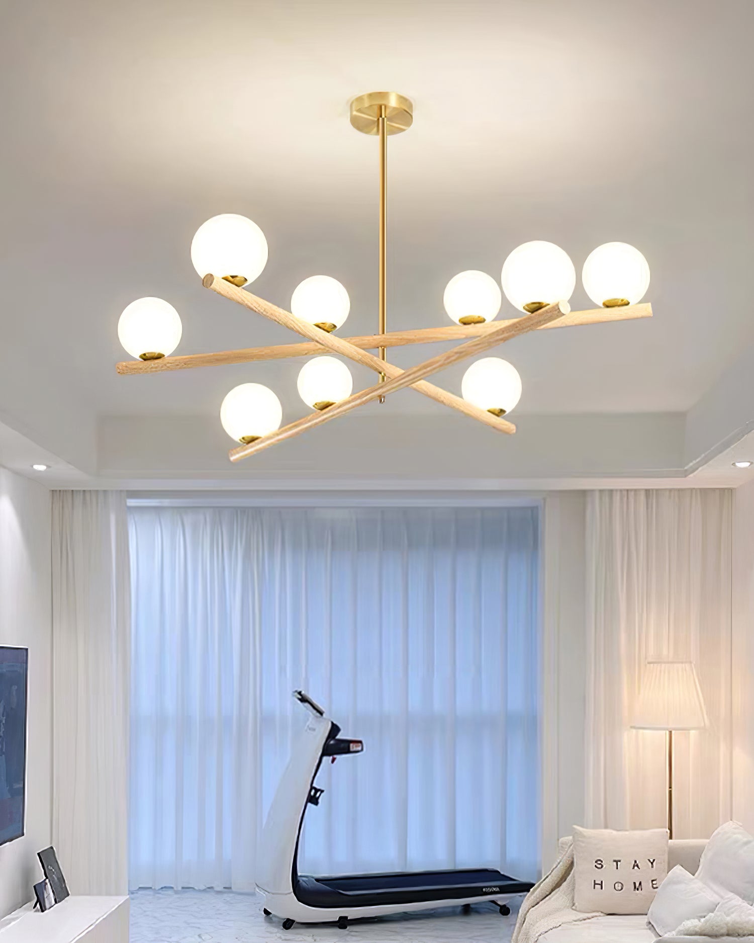 Line Ball Chandelier - Lumpaz