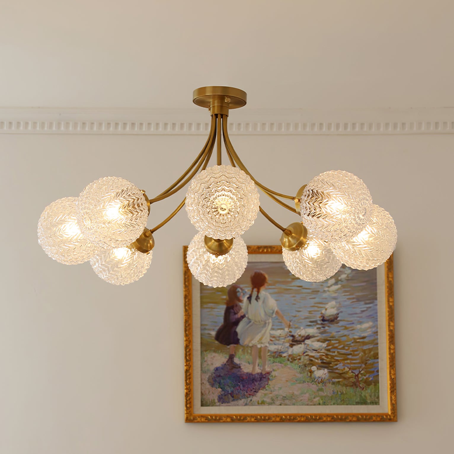 Retro Glass Ceiling Lamp - Lumpaz