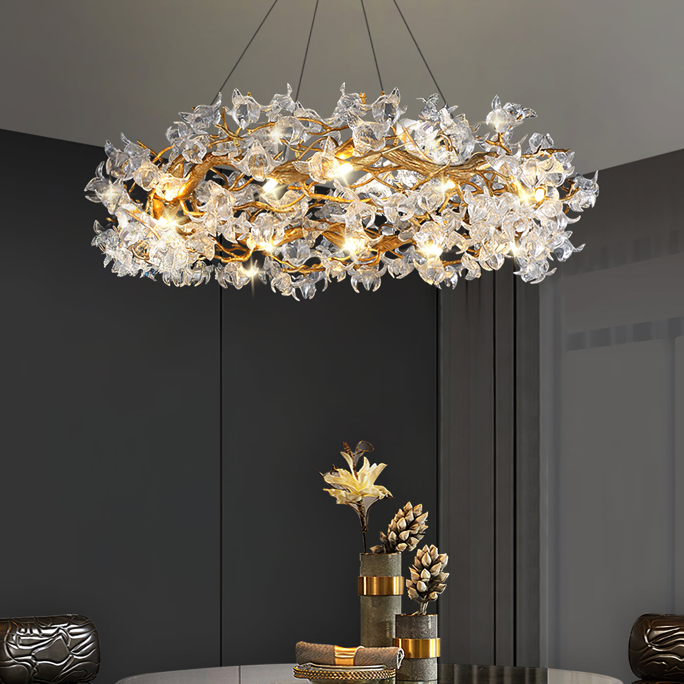 Hibiscus Flower Chandelier - Lumpaz