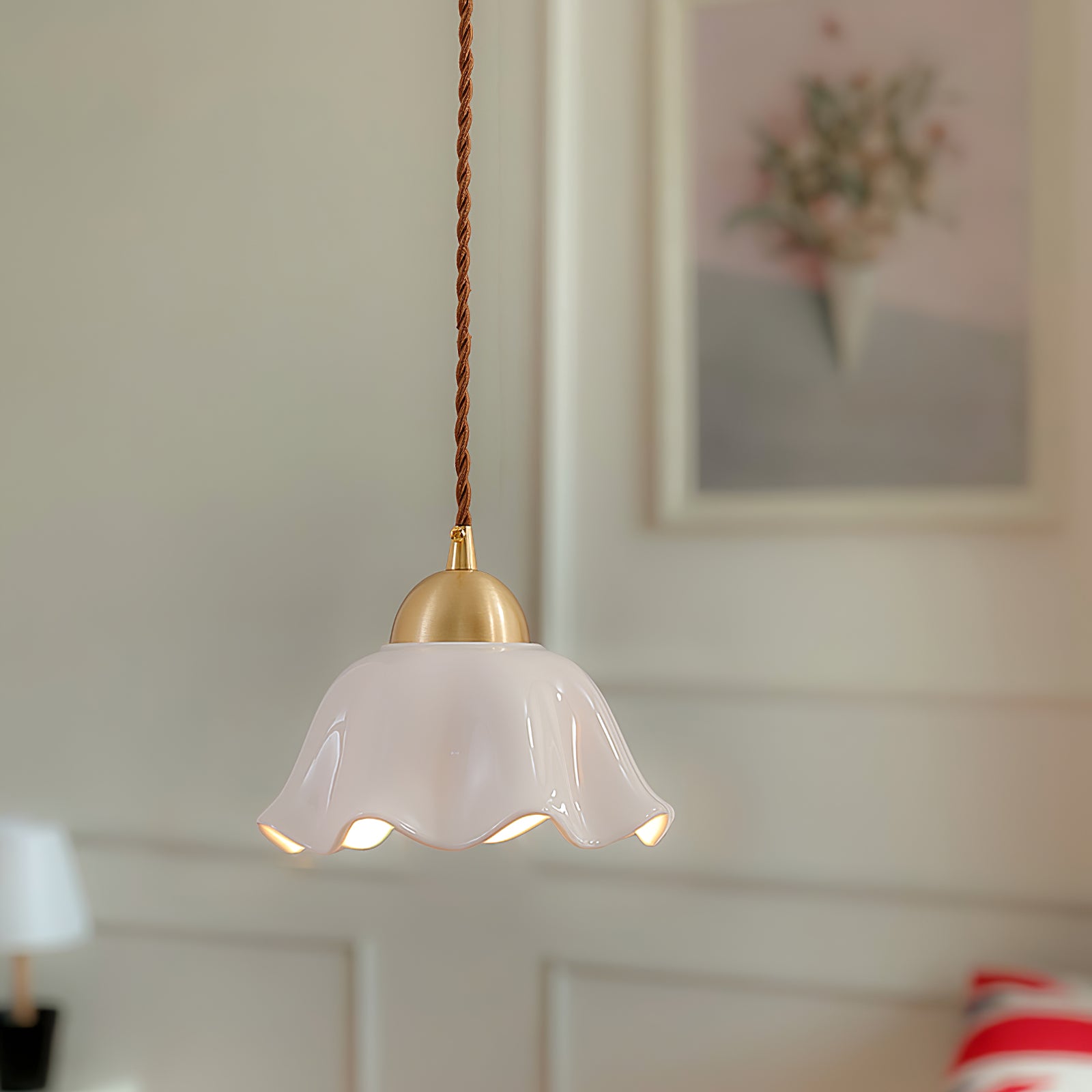 Ceramics Floral Pendant Light - Lumpaz