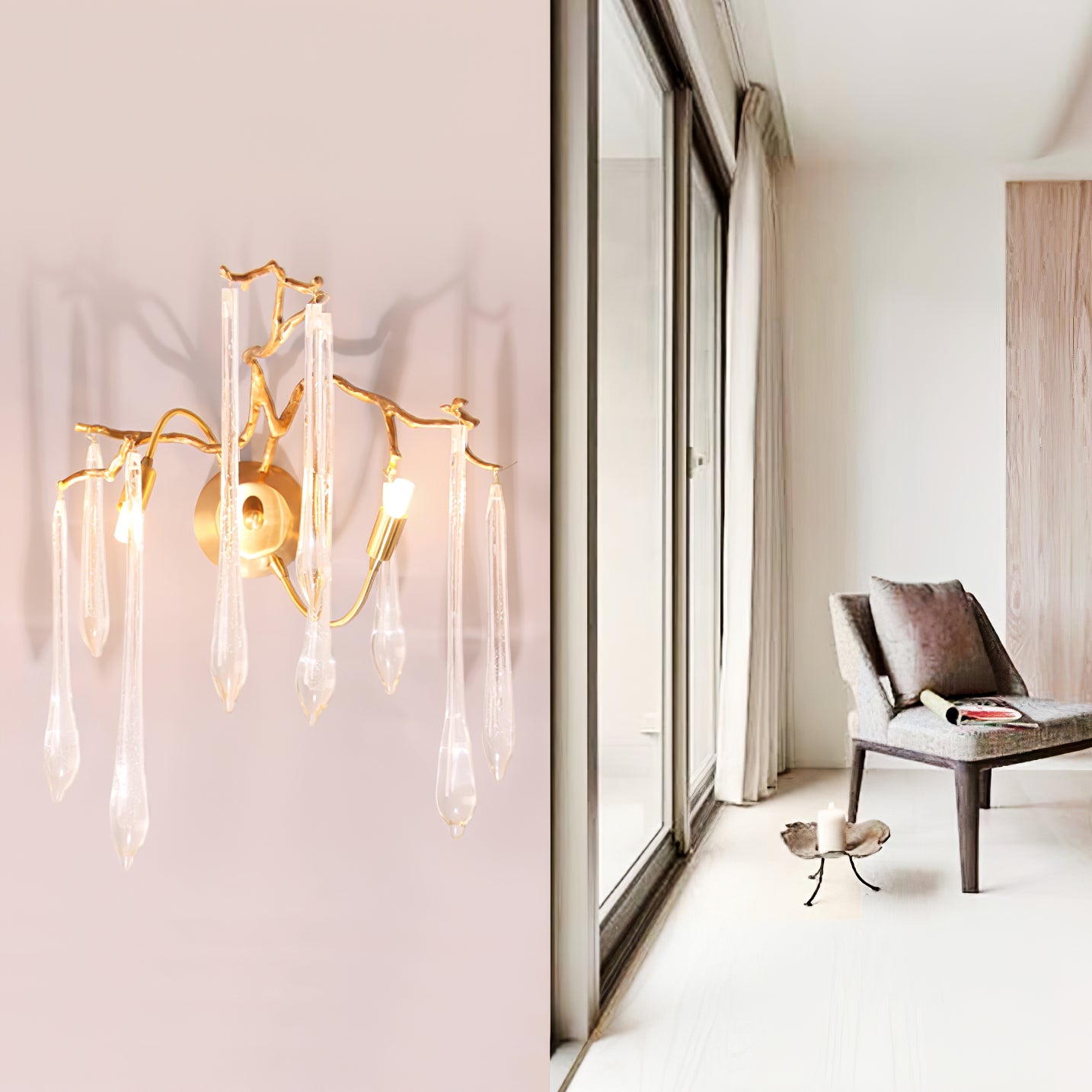 Aqua Salix Wall Lamp - Lumpaz