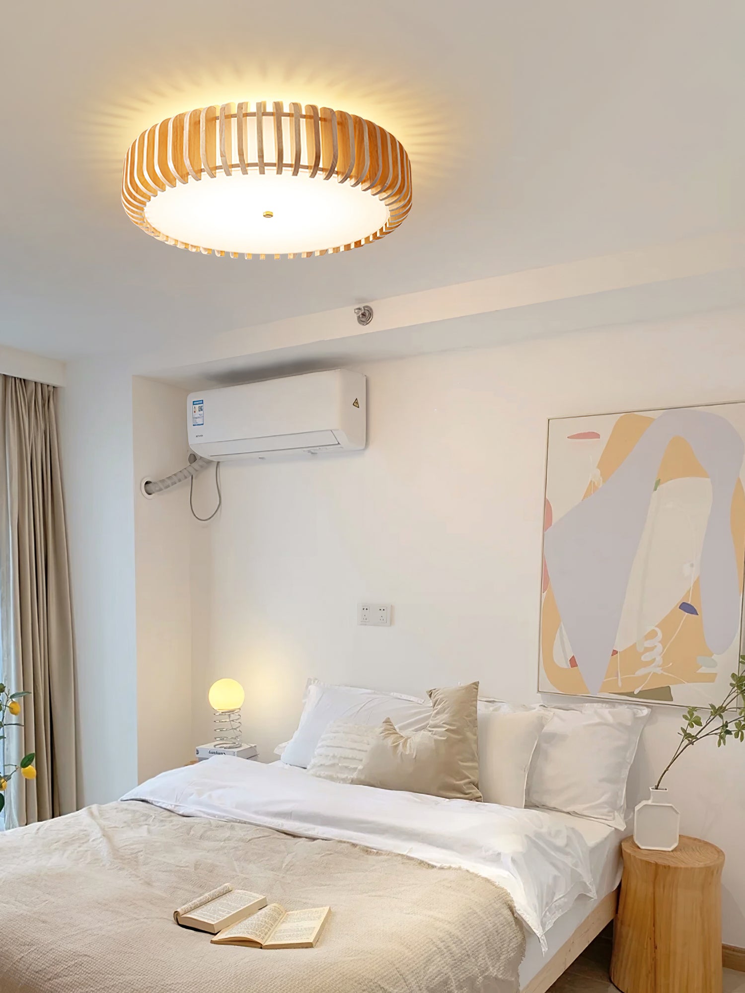 Wooden Drum Ceiling Lamp - Lumpaz