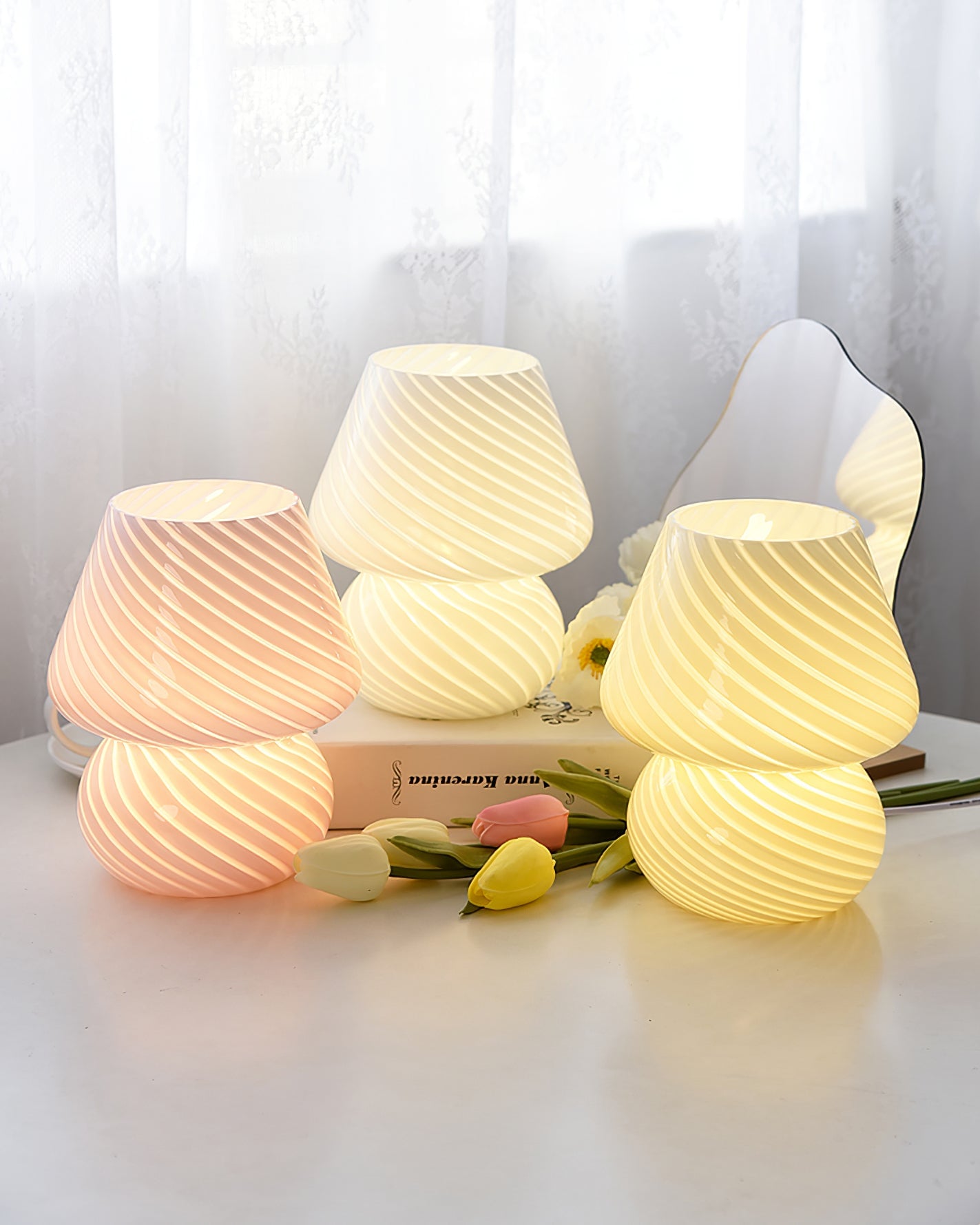 Ansel Glass Table Lamp - Lumpaz