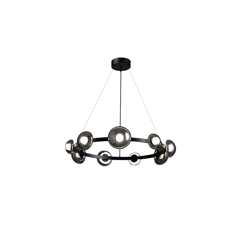 Brass Bar Glass Chandelier - Lumpaz
