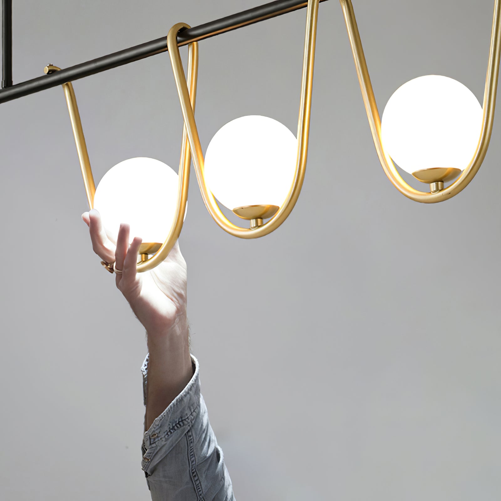 Linear Island Chandelier - Lumpaz