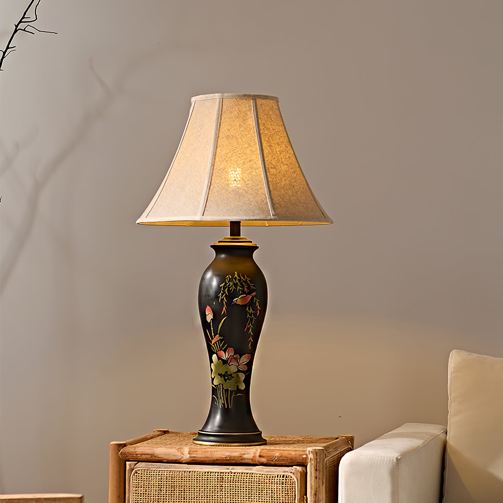 Lotus Ceramic Table Lamp - Lumpaz