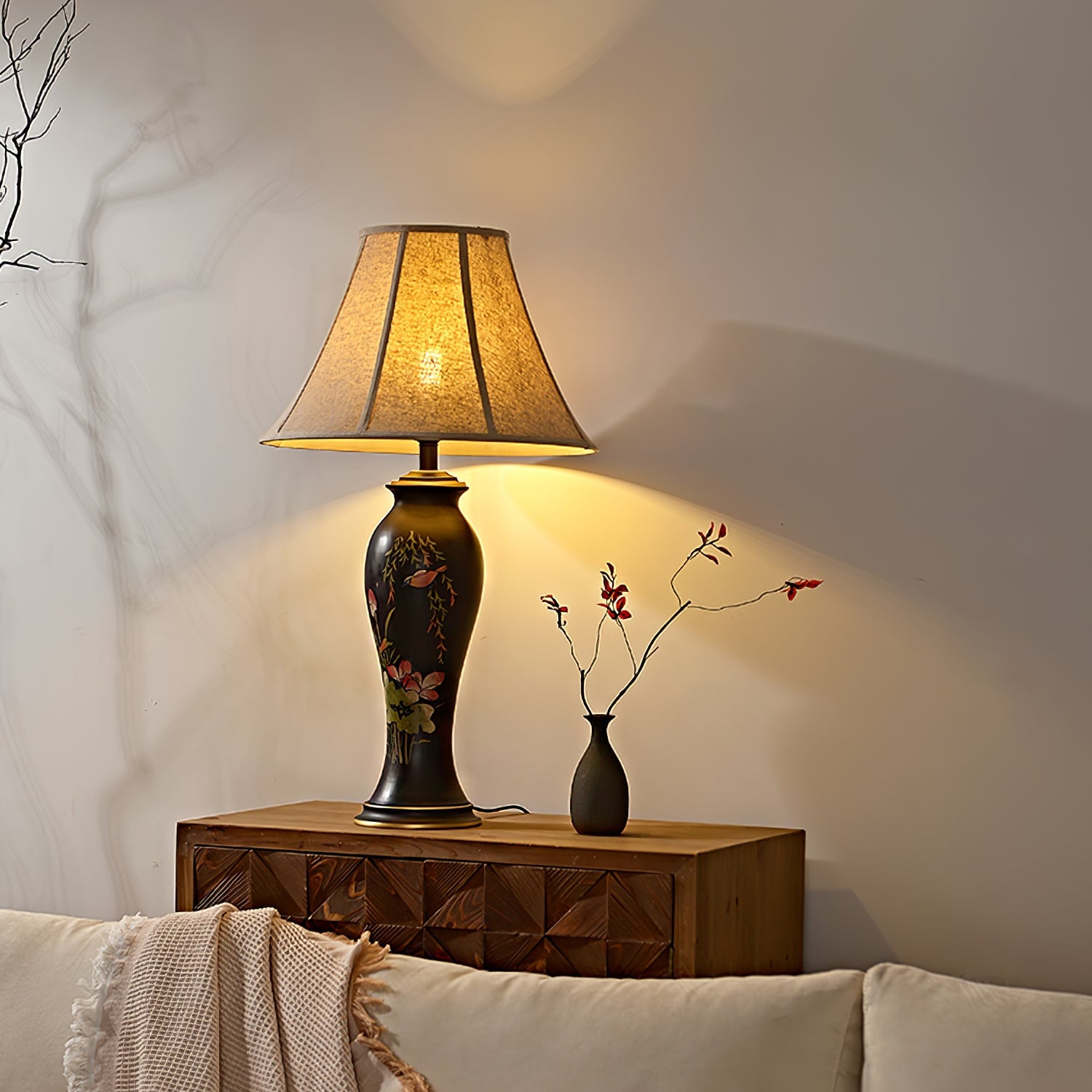 Lotus Ceramic Table Lamp - Lumpaz