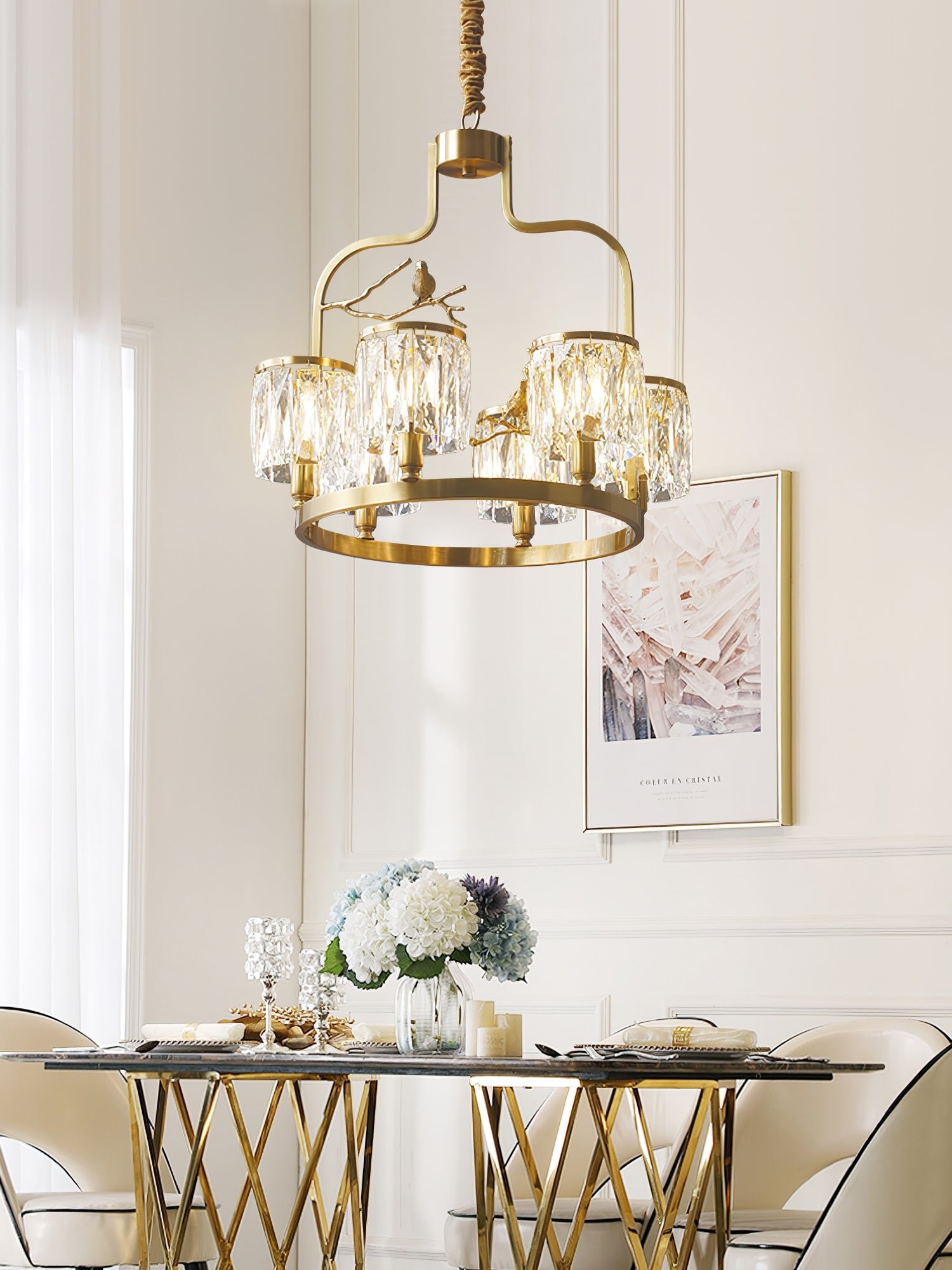 Crystal Bird Chandelier - Lumpaz