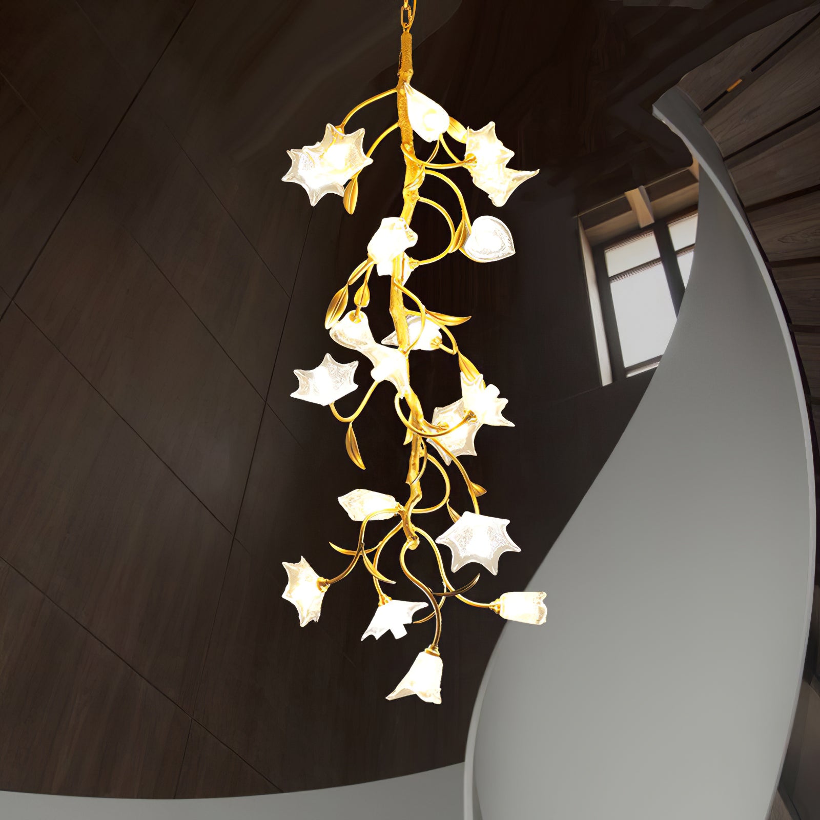 Flower Craftsman Chandelier - Lumpaz