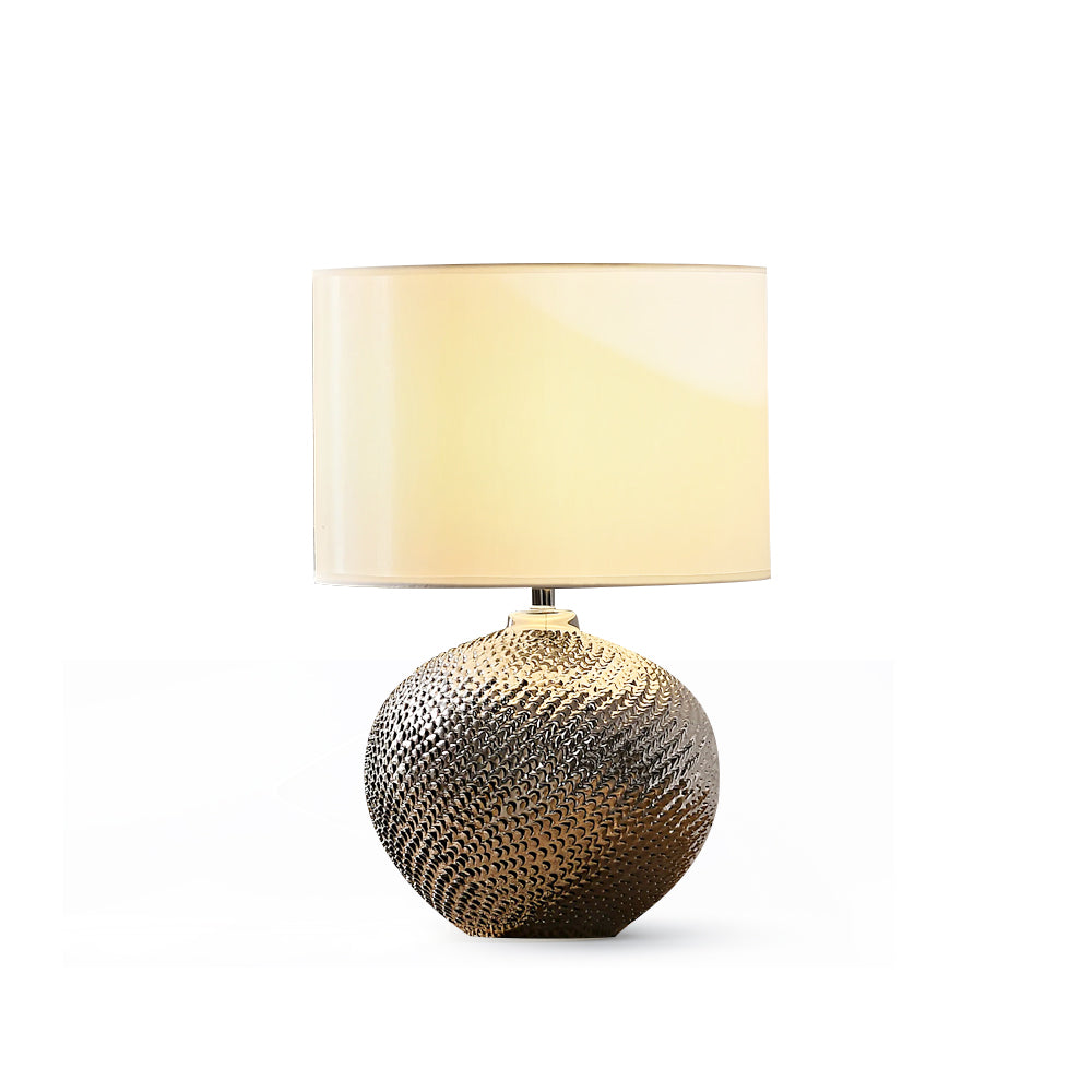 Mabel Textured Ceramic Table Lamp - Lumpaz