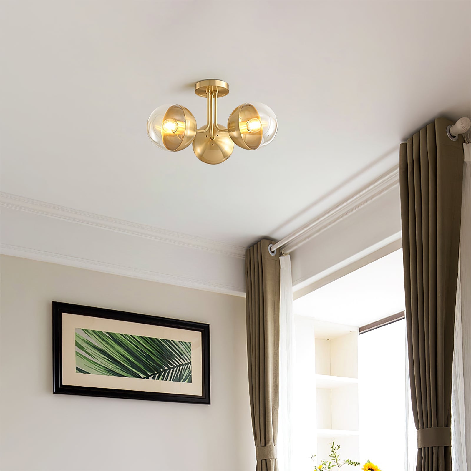 Brass Globulars Ceiling Lamp - Lumpaz