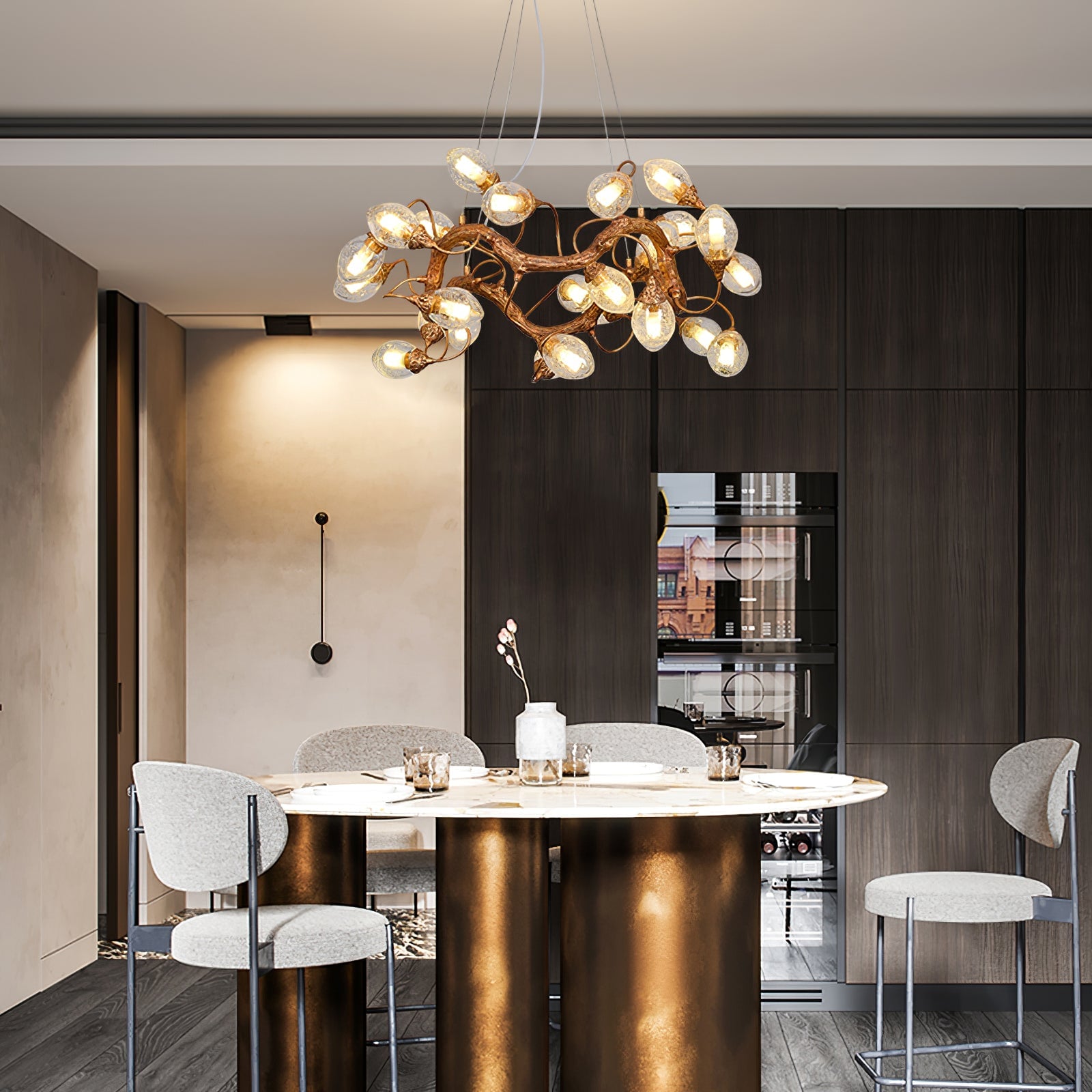 Lotus Brass Chandeliers - Lumpaz