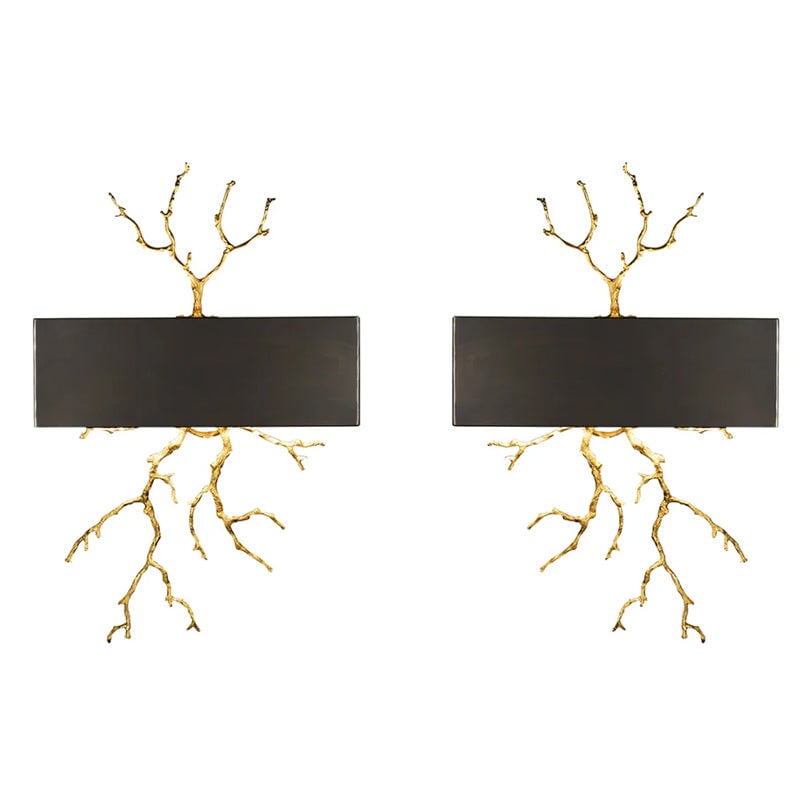 Brass Branch Wall Lamp - Lumpaz