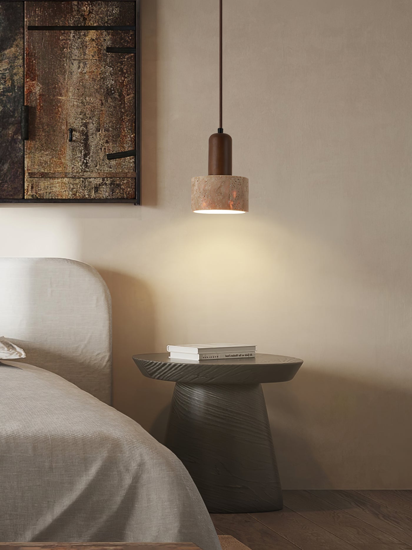 Travertine Pendant Lamp - Lumpaz