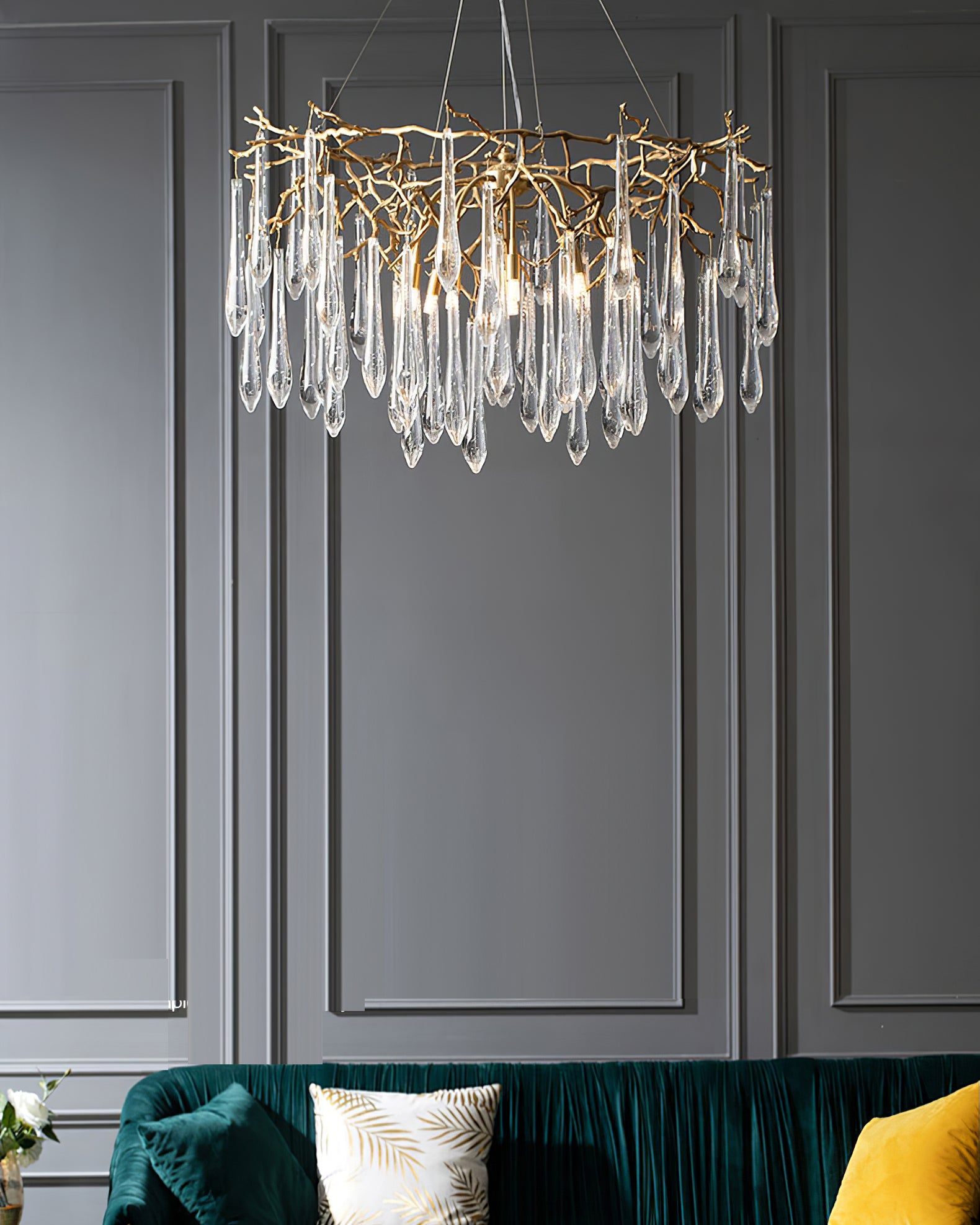Branchs Brass Chandelier - Lumpaz