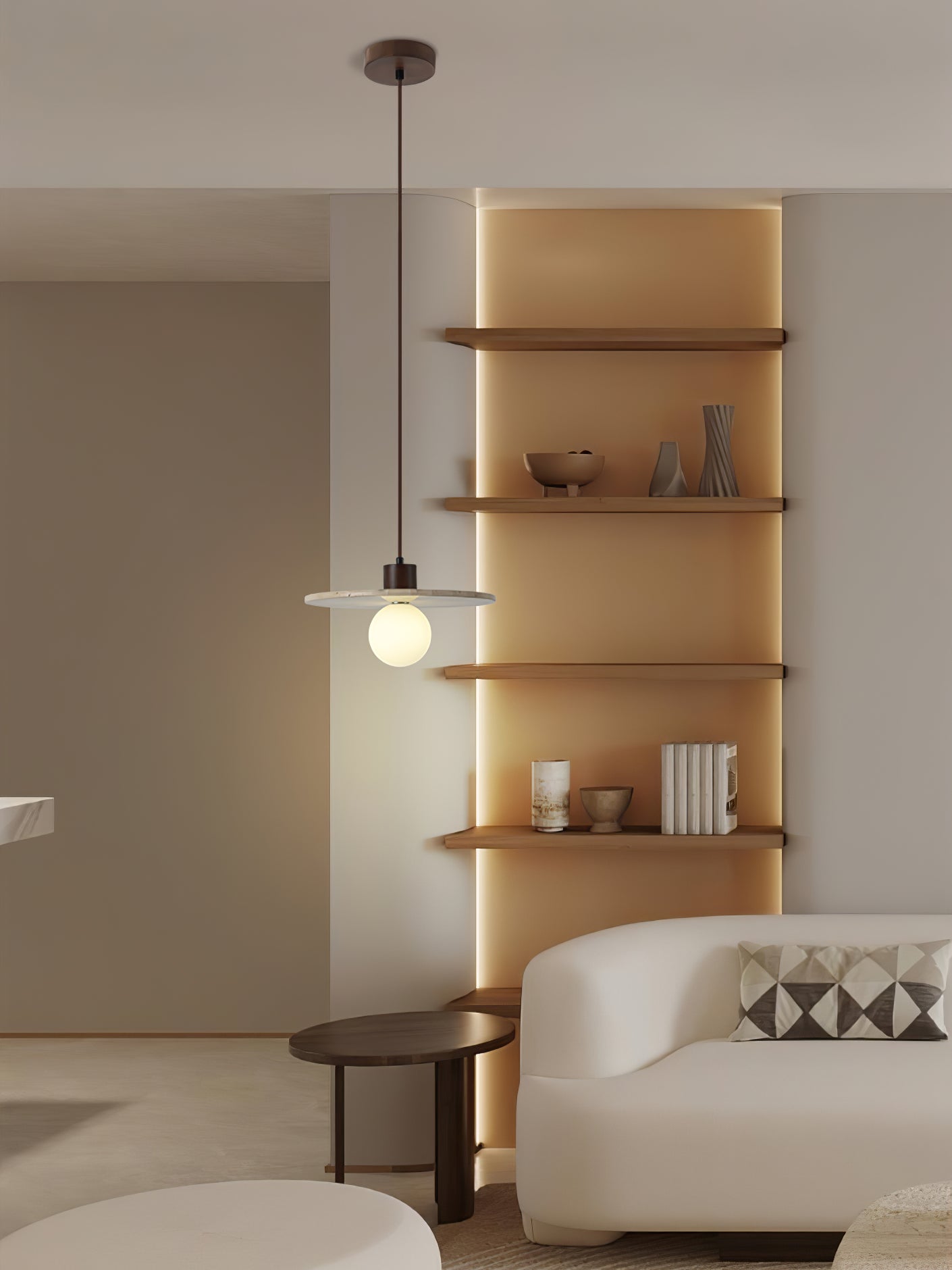 Travertine Pendant Lamp - Lumpaz
